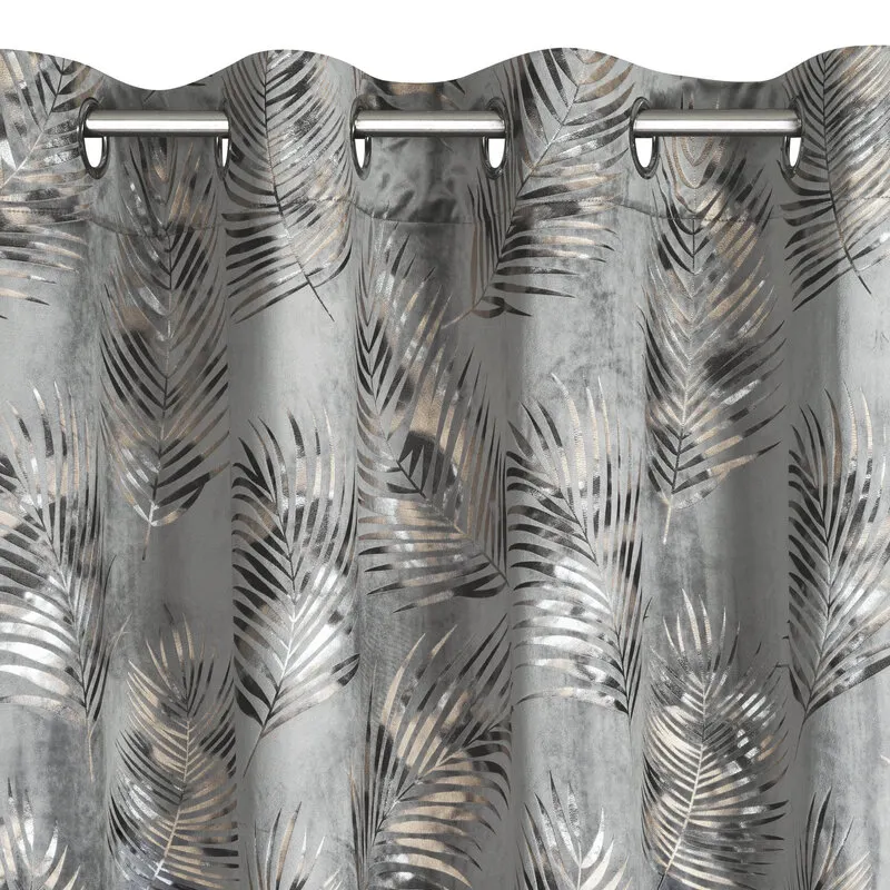 ZASŁONA GOTOWA GLORIA 140X250 CM STALOWY - EU_408450