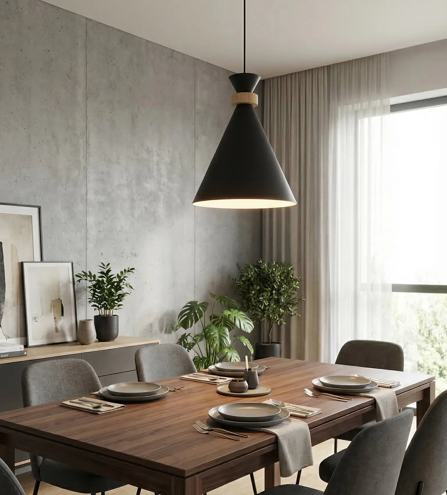 Lampa wisząca ZERO 1 BLACK czarna - 1682/1