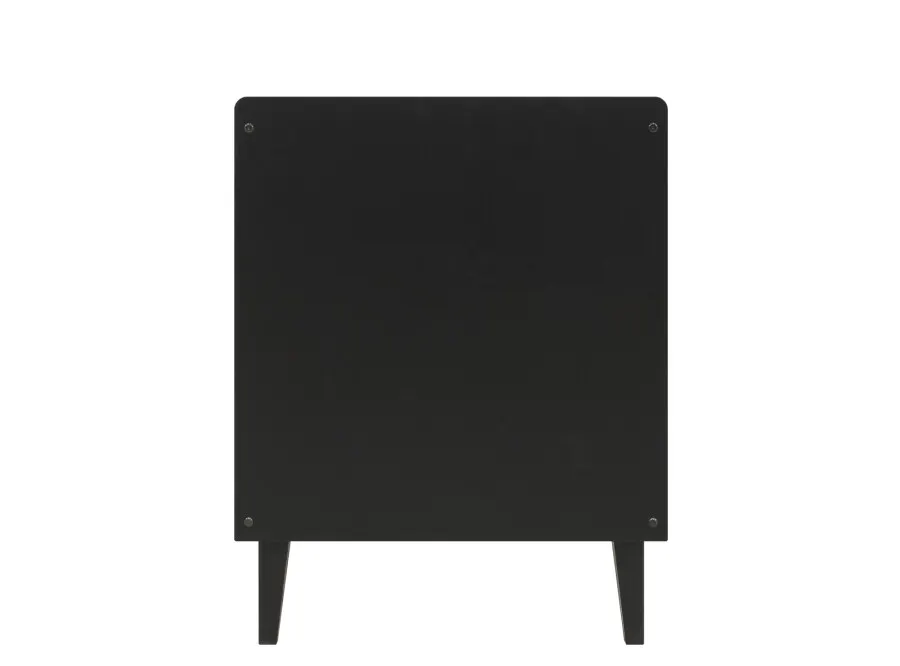 Łóżeczko niemowlęce XENA regulacja wysokości 70x140 efekt dębu/czarne - BAN_XEN-5