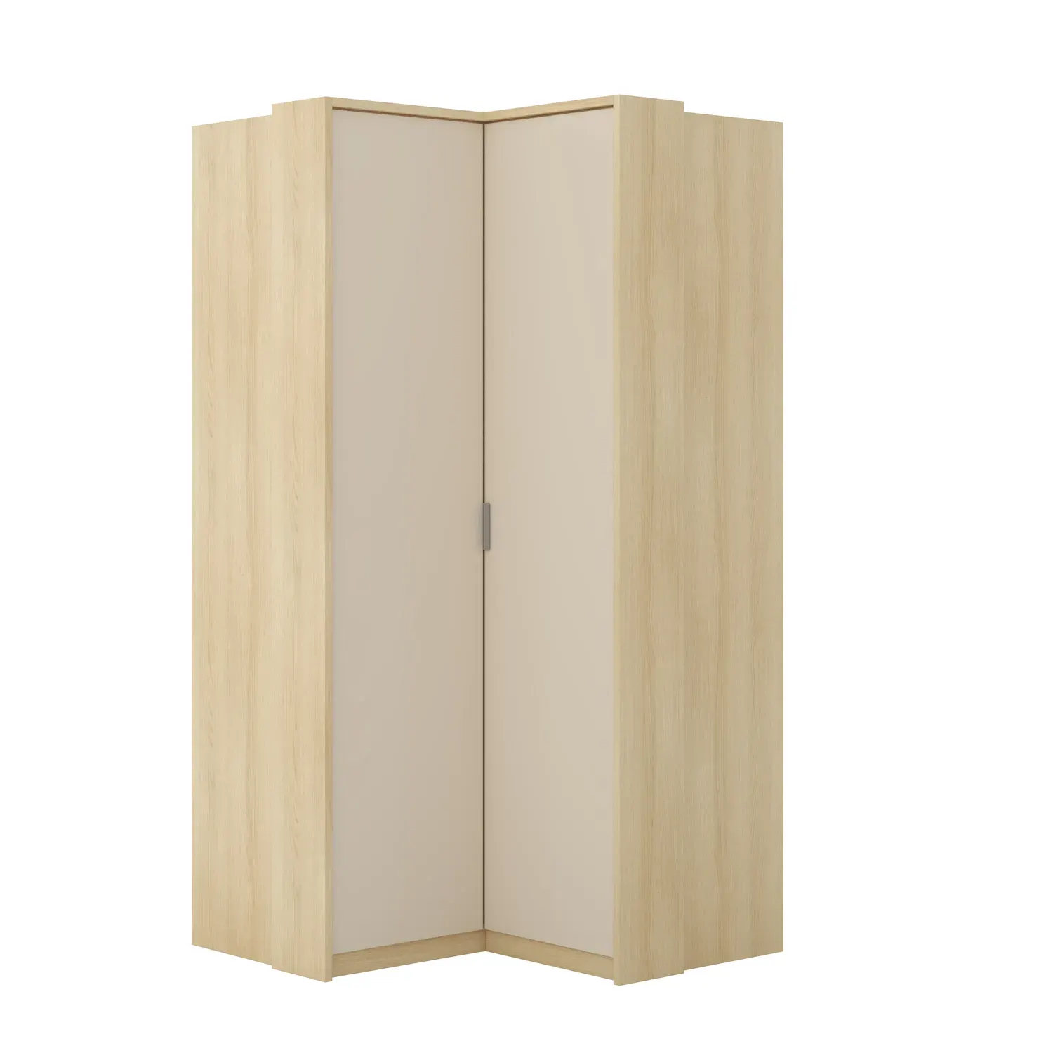 Szafa narożna 2-drzwiowa 109 cm TERRA 16 dąb Lindberg beż piaskowy