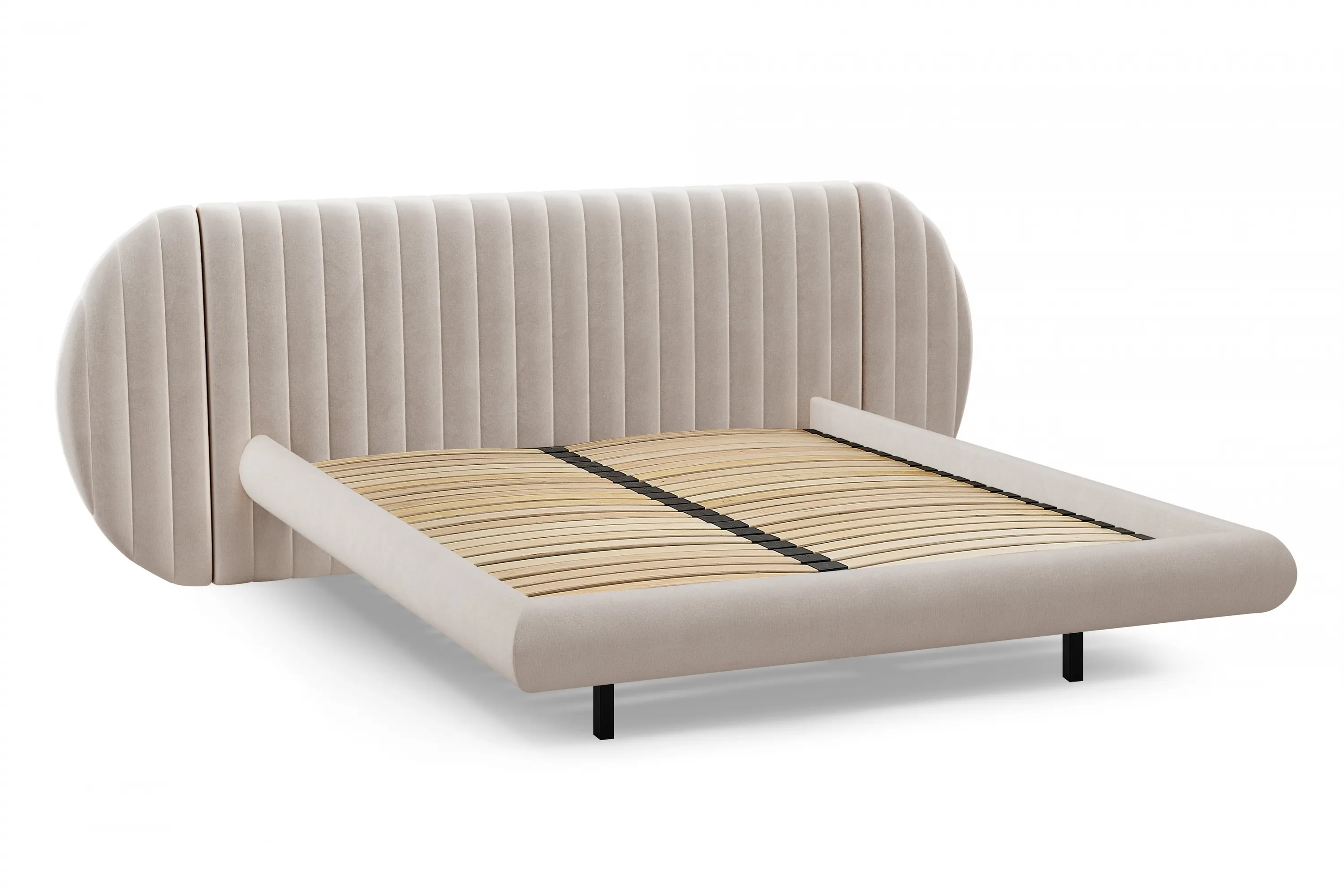 Łóżko Galin lewitujące / 180x200 / Salvador (SIC) 2 - kremowy