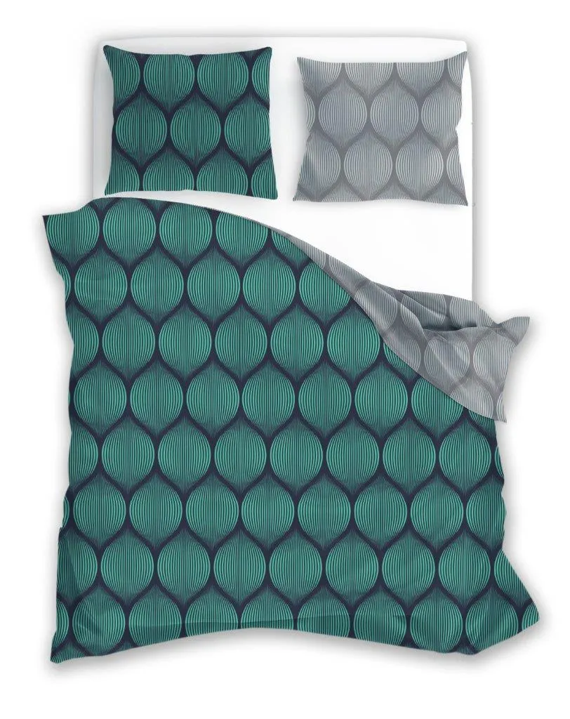 Pościel komplet PURE COTTON 009 bawełna 160X200+2x70X80 zielony Poduszka, Wystrój domu, Meble, Łóżko