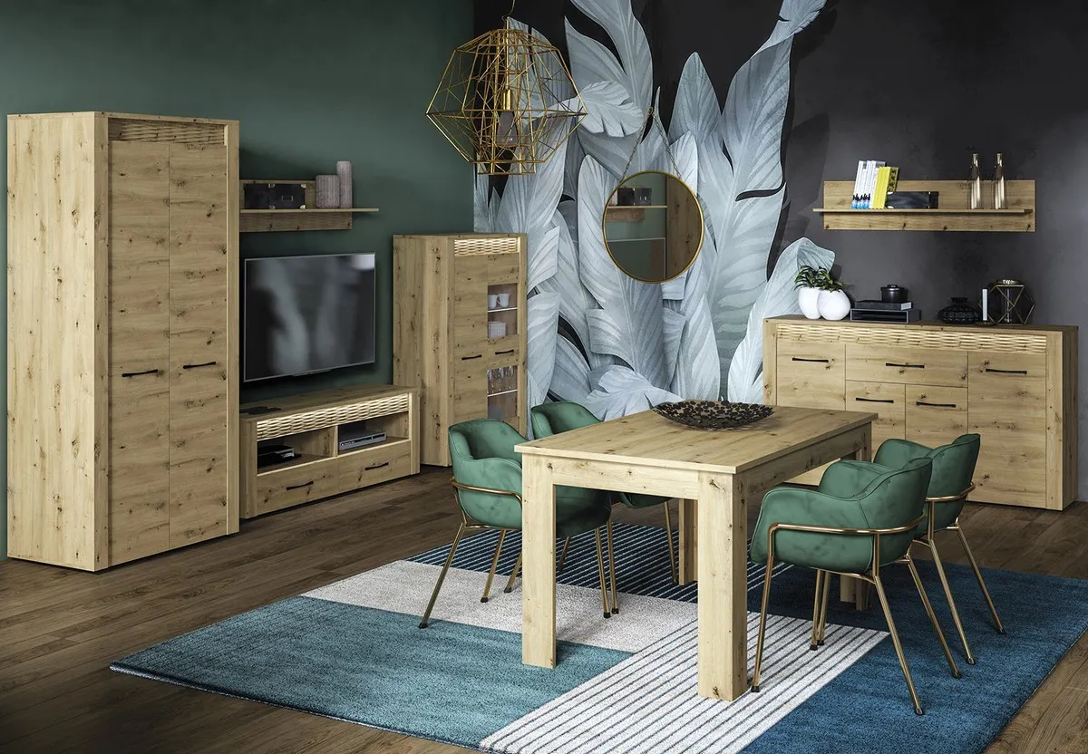 Półka ścienna ARTIS 12, dąb artisan 22x120 cm - 1ARTI12-001