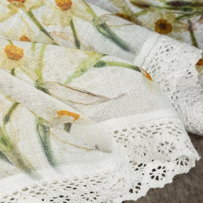 FIRANA GOTOWA FLORA 150X30 CM BIAŁY — zdjęcie 7