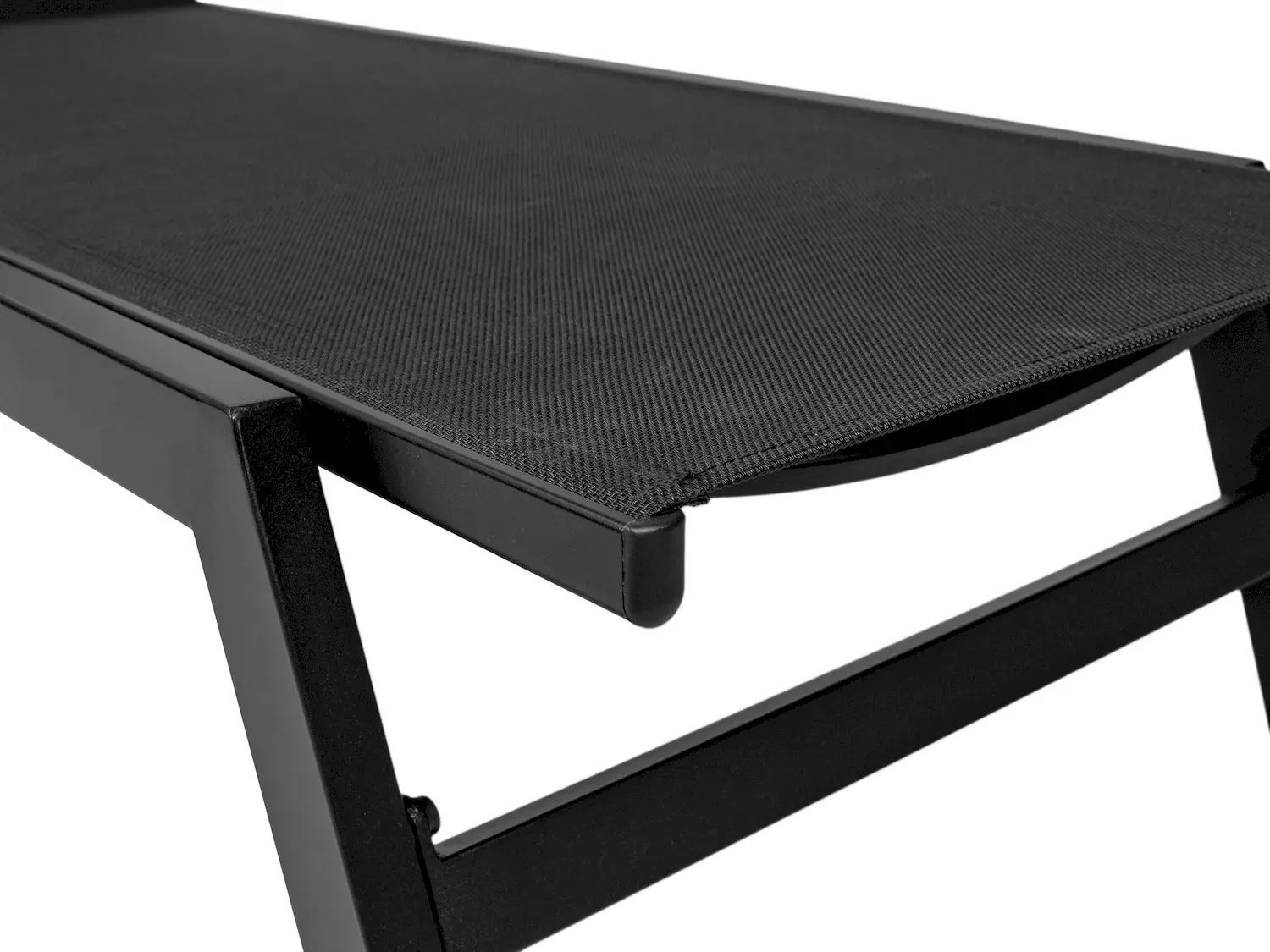 Leżak ogrodowy LORD 60 regulacja oparcia czarny - MI_5905610252441