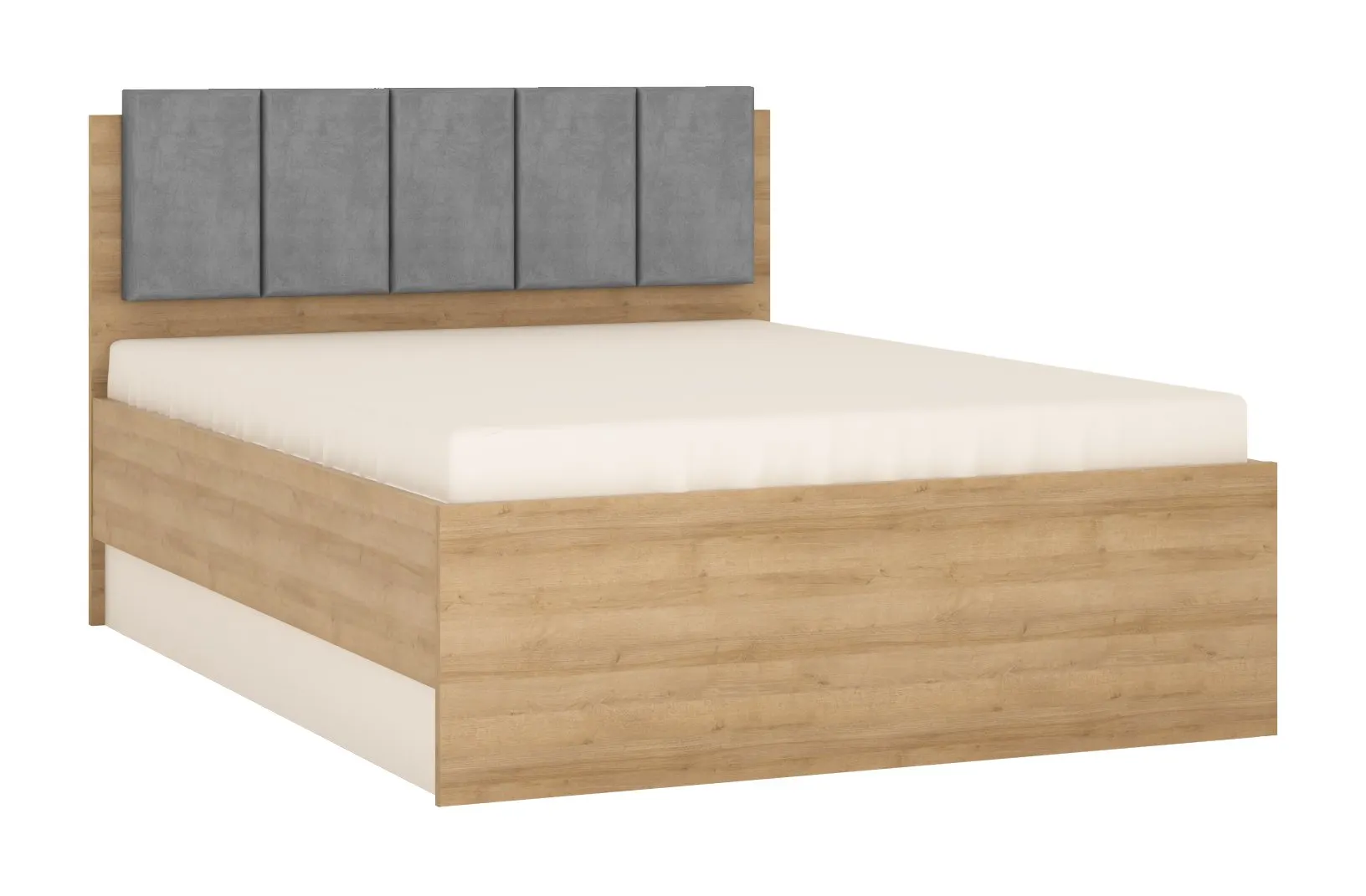 ŁÓŻKO 140 Z PODNOSZONYM STELAŻEM LYON LYOZ02 DĄB RIVIERA JASNA/BIAŁA ALPEJSKA ŁÓŻKO 140 Z PODNOSZONYM STELAŻEM LYON LYOZ02 DĄB RIVIERA JASNA/BIAŁA ALPEJSKA