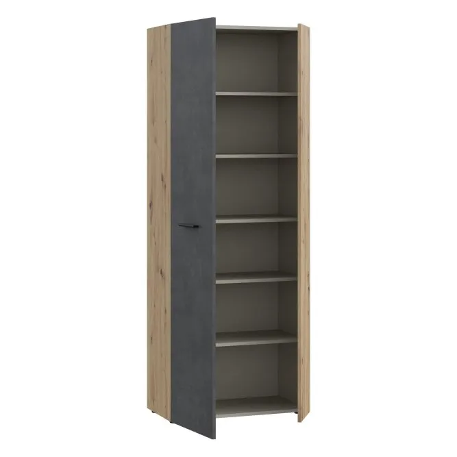 Szafa na buty NET306 z 5 półkami 70 cm Dąb Artisan beton - MS263-C752