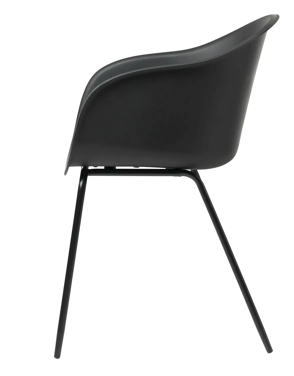 Krzesło z podłokietnikami TOPLEY - czarne - UN_35810060