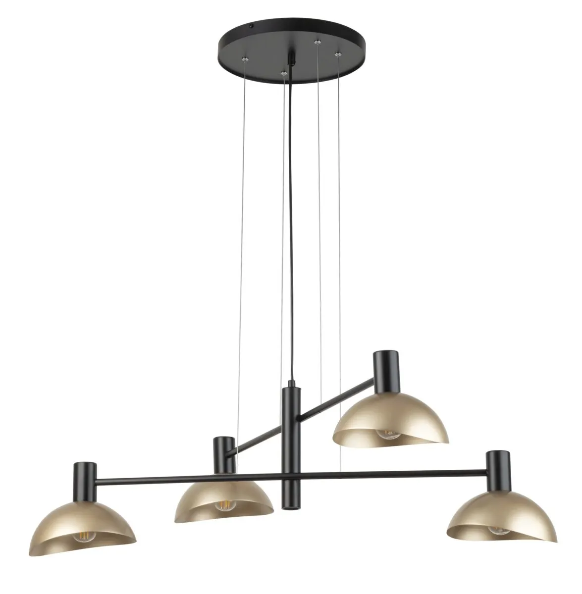 Lampa wisząca ARTIS 4 czarno-złota