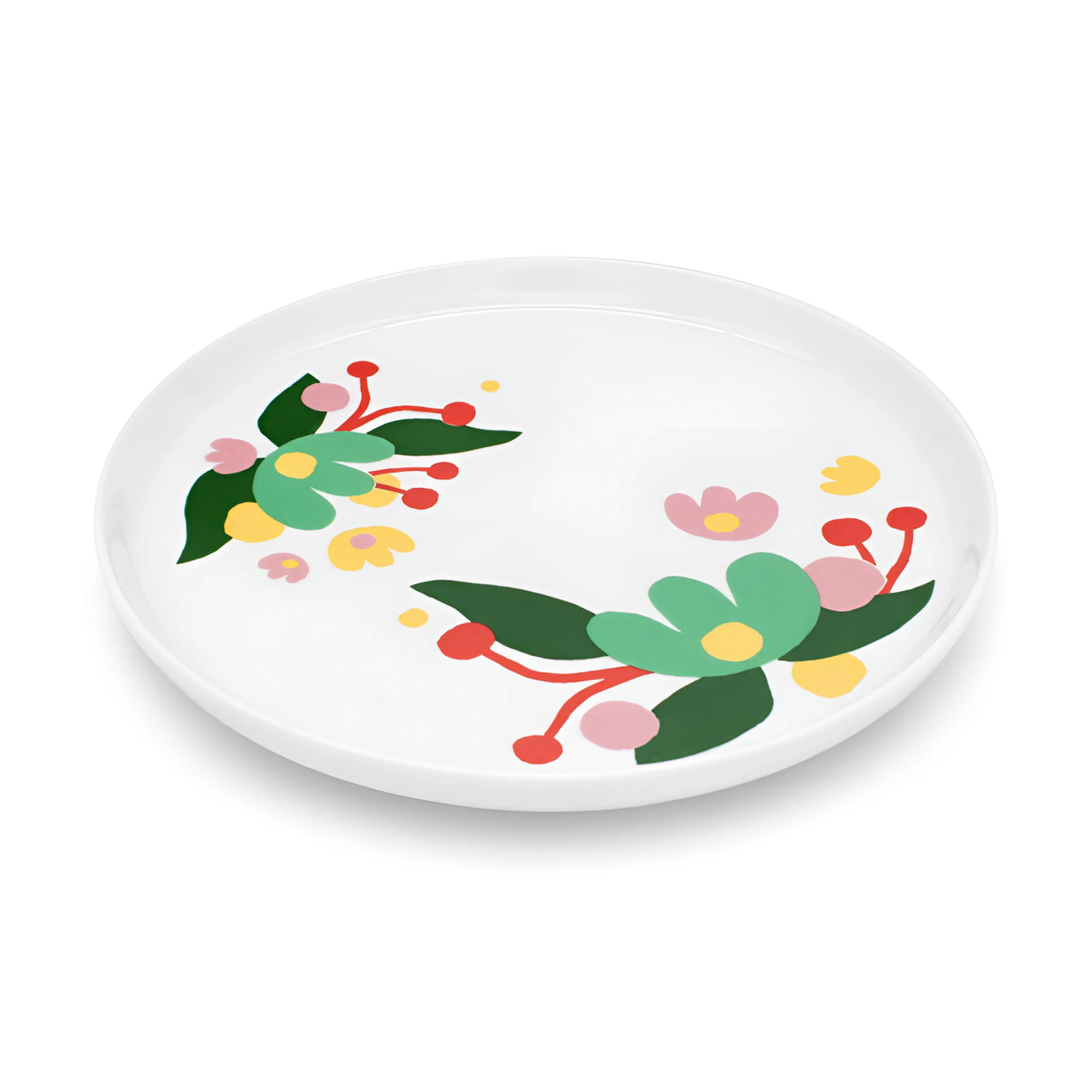 talerz, plamatka, broad floral pattern, kwiecisty design, ceramic plate