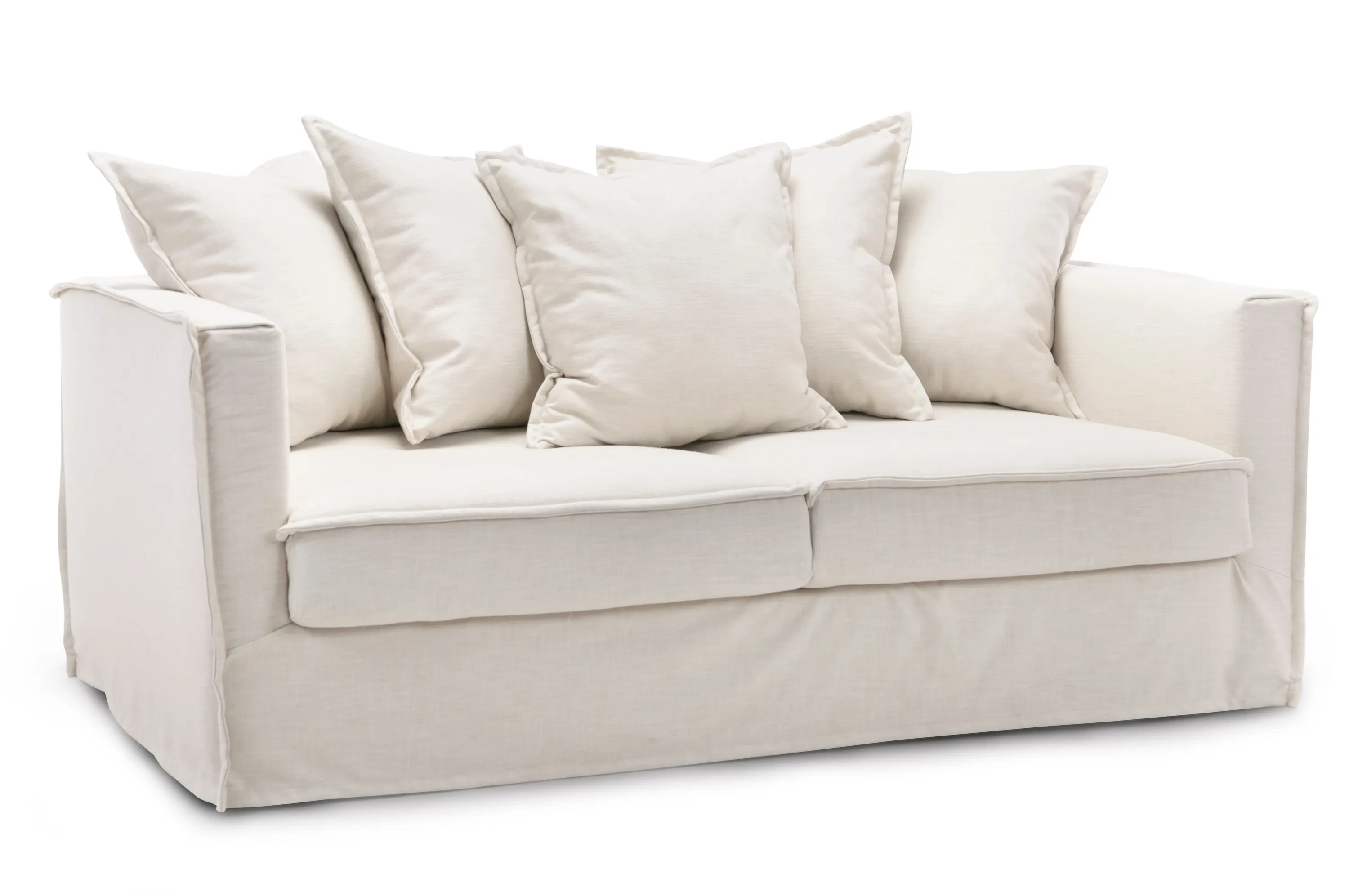 Sofa rozkładana Linoso kremowa MEBLEX — zdjęcie 2