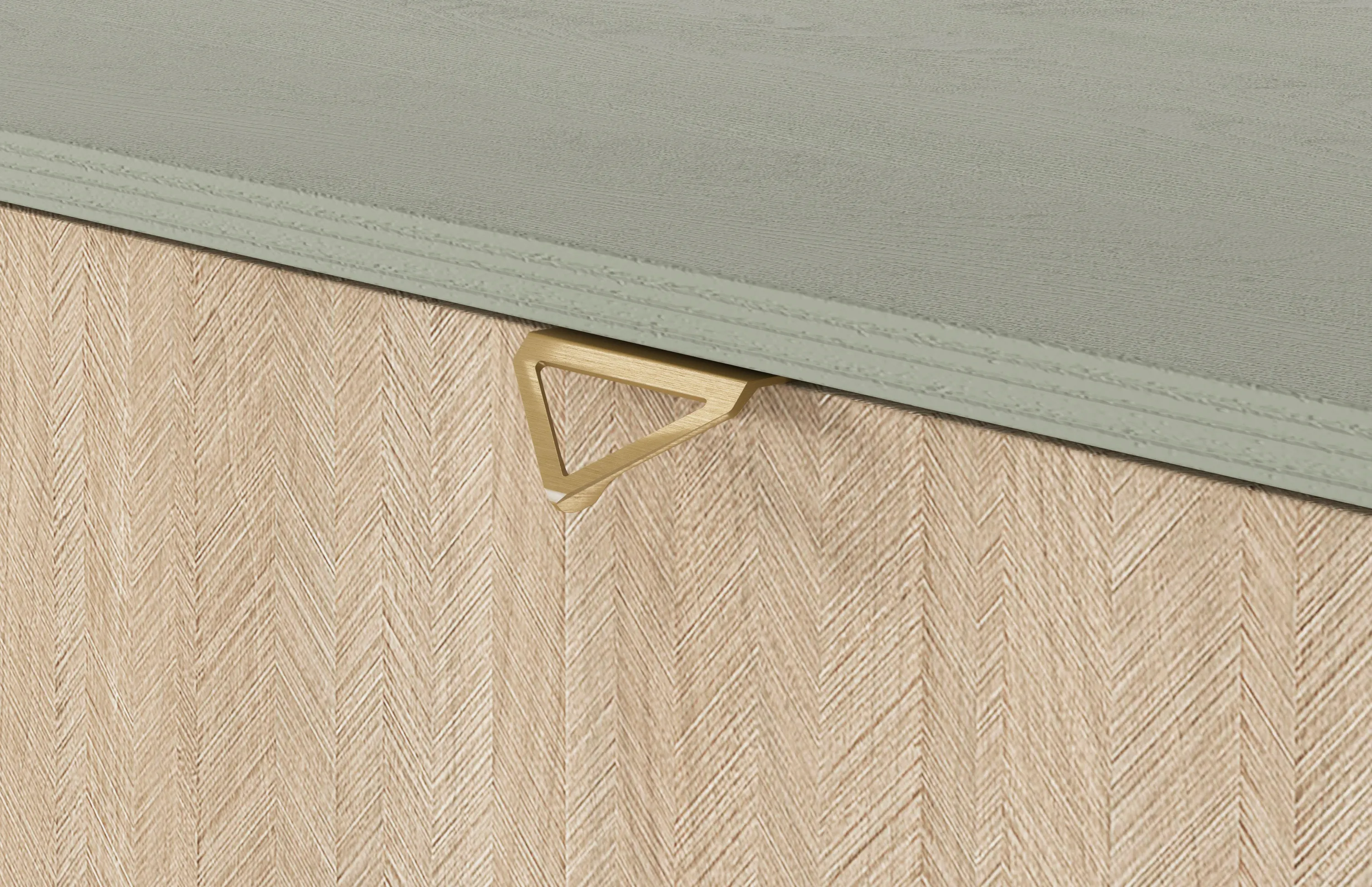 Szafka RTV 3-drzwiowa FOREST Eukaliptus, Jodełka - FOREST_RTV158_EUK