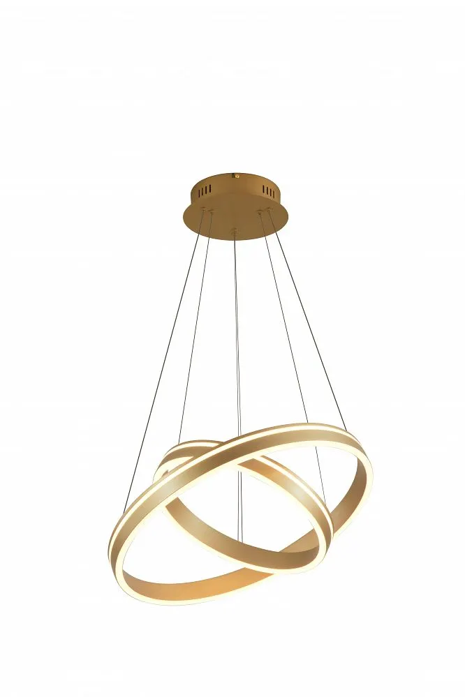 VIVIES - Lampa wisząca podwójne okręgi, ściemniacz typu "klik"