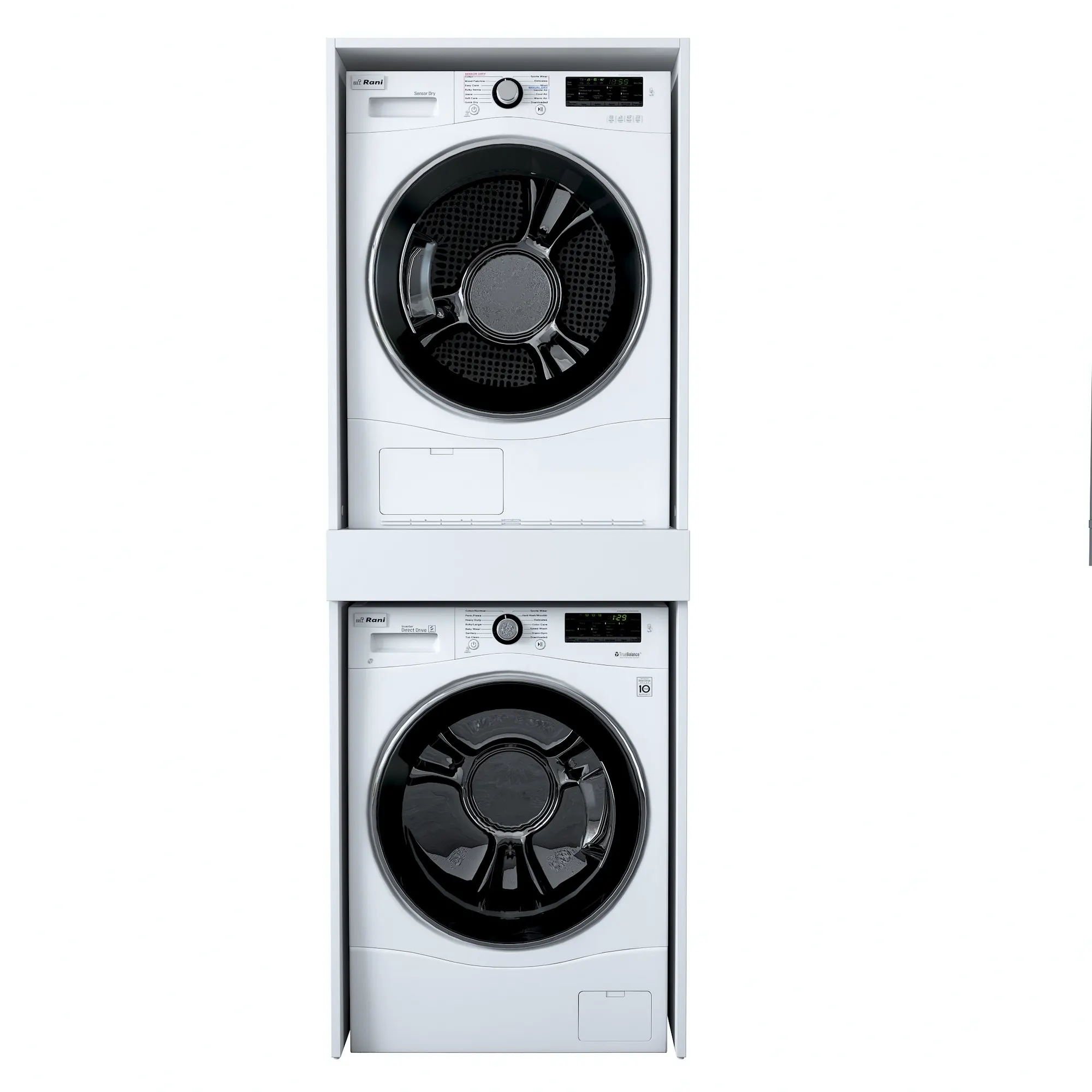 Zabudowa na pralkę i suszarkę KD113 biała - ASI_893RAN4989