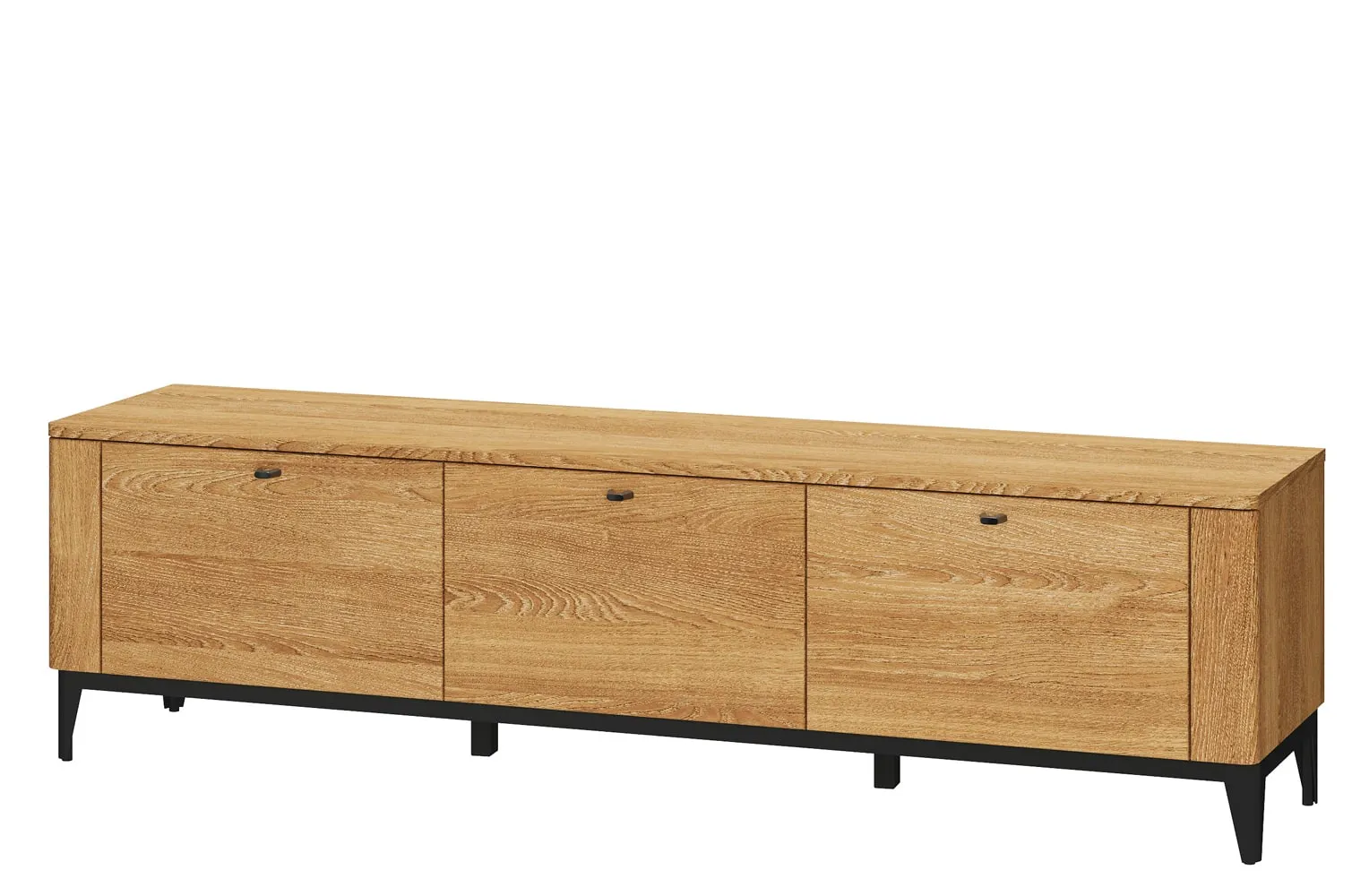 Szafka TV z 3 szufladami PORTO 25 - dąb złoty Meble, Kredens, Szafka