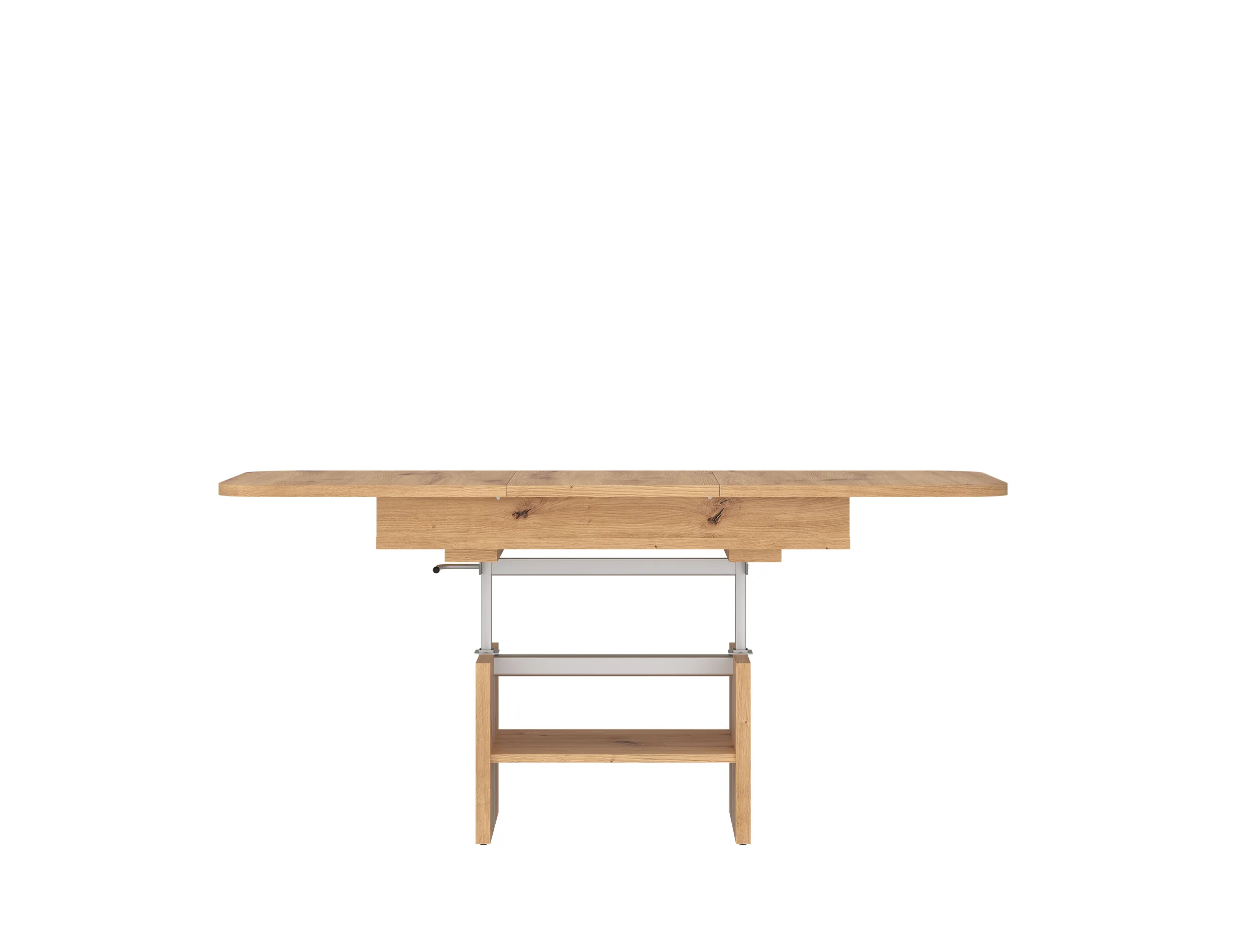 Ławostół rozkładany z podnośnikiem i półką CORTADO 65x110(150) dąb artisan CRTT03