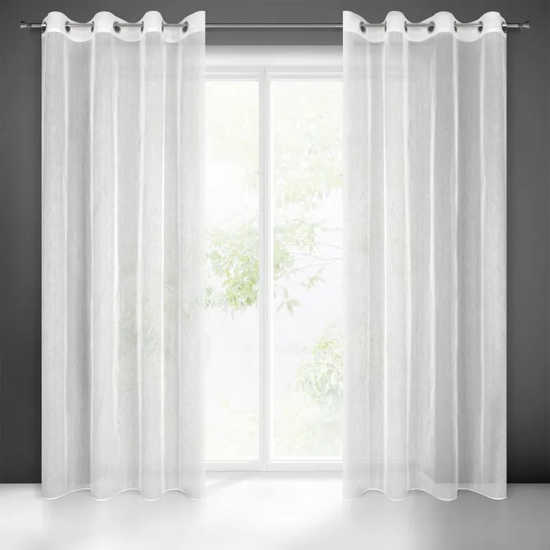 FIRANA GOTOWA ADEL 140X250 CM BIAŁY FIRANA GOTOWA ADEL 140X250 CM BIAŁY