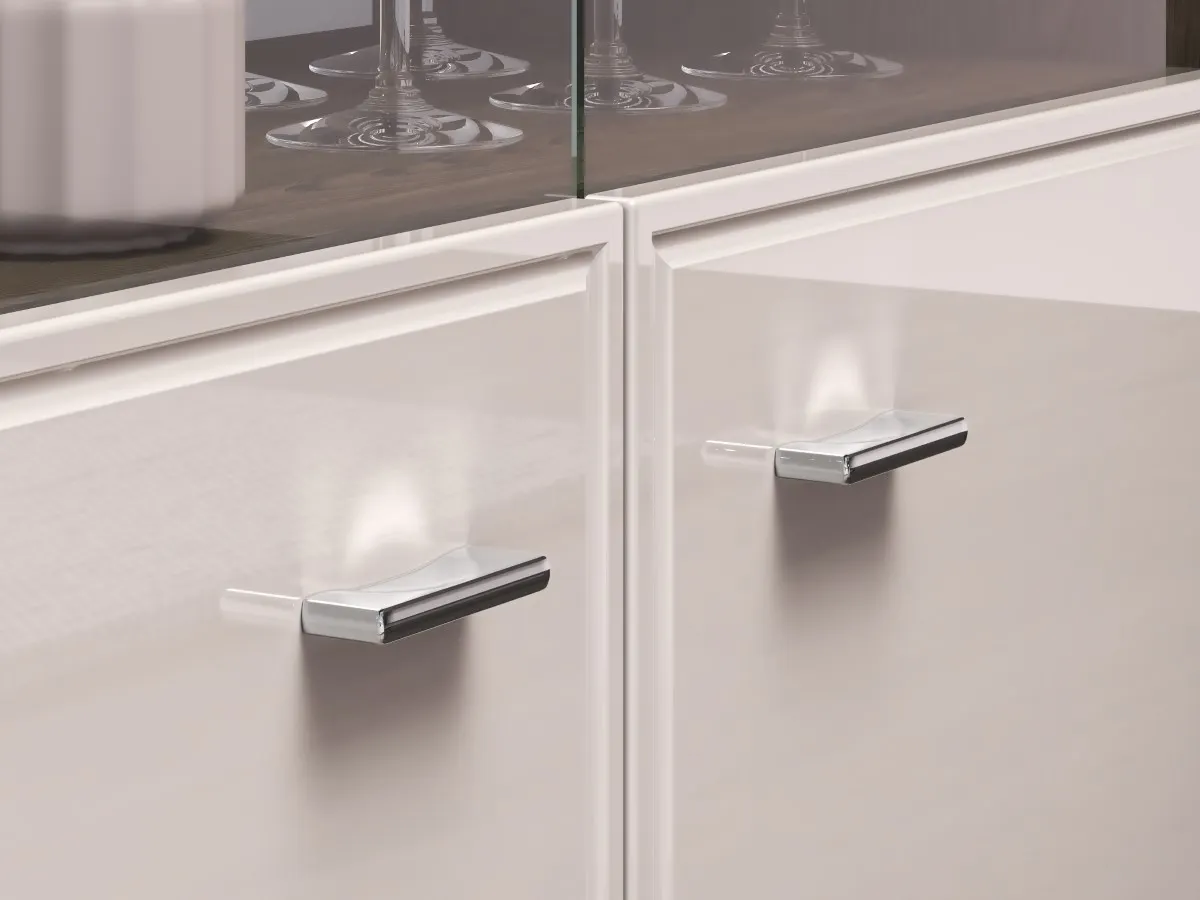 Witryna 2-drzwiowa szklana AVANTE 92x141 kaszmir dąb Windmill - 1AVAN03-001