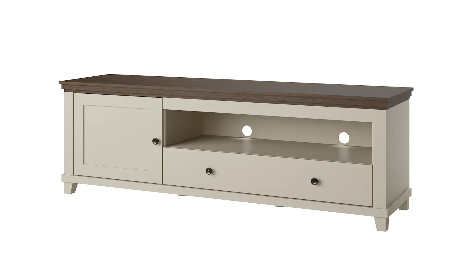 Szafka RTV 1-drzwiowa z 1 szufladą EVORA WM beż jasny dąb dunin