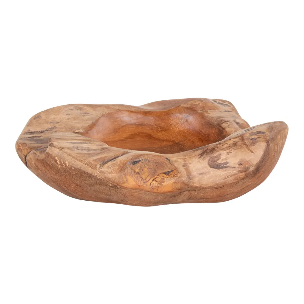 Miska teakowa RIO fi20x8 cm naturalna