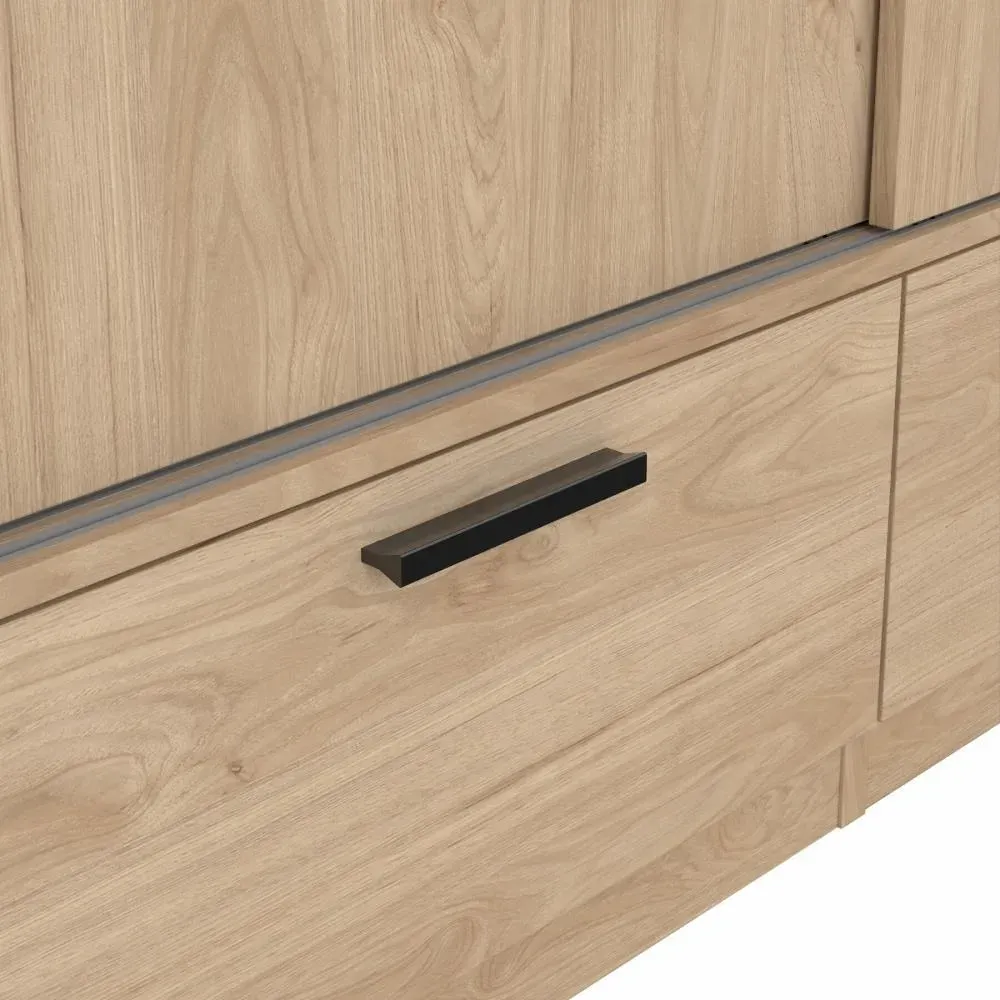 Szafa 2-drzwiowa z 2 szufladami LINE 120 cm Jackson Hickory - TV_74324HLHL