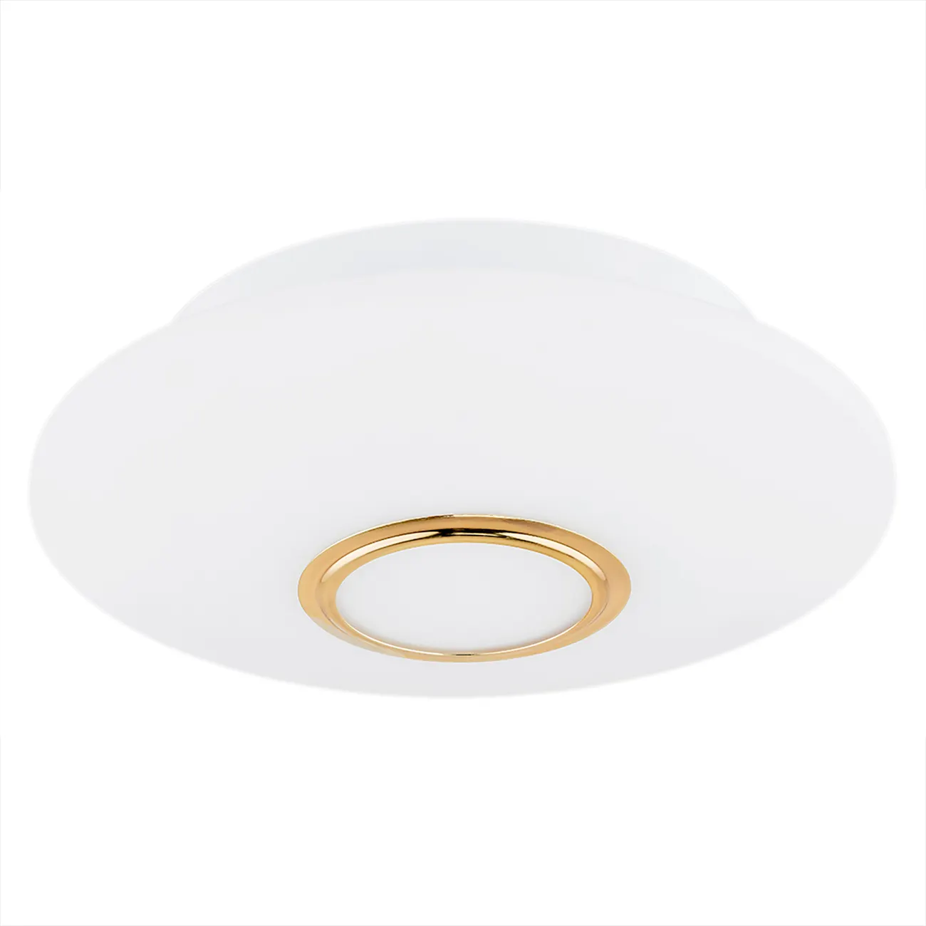 Plafon CHICAGO opal mosiądz okrągły 40x10cm - 1030