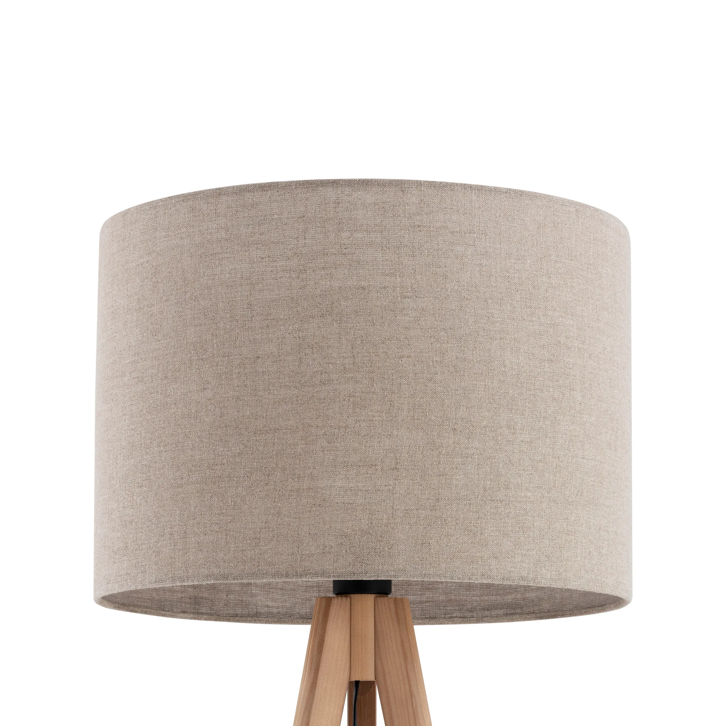 Lampa podłogowa GRAND brązowa na sosnowych drewnianych nogach 145x50cm - TK_16021