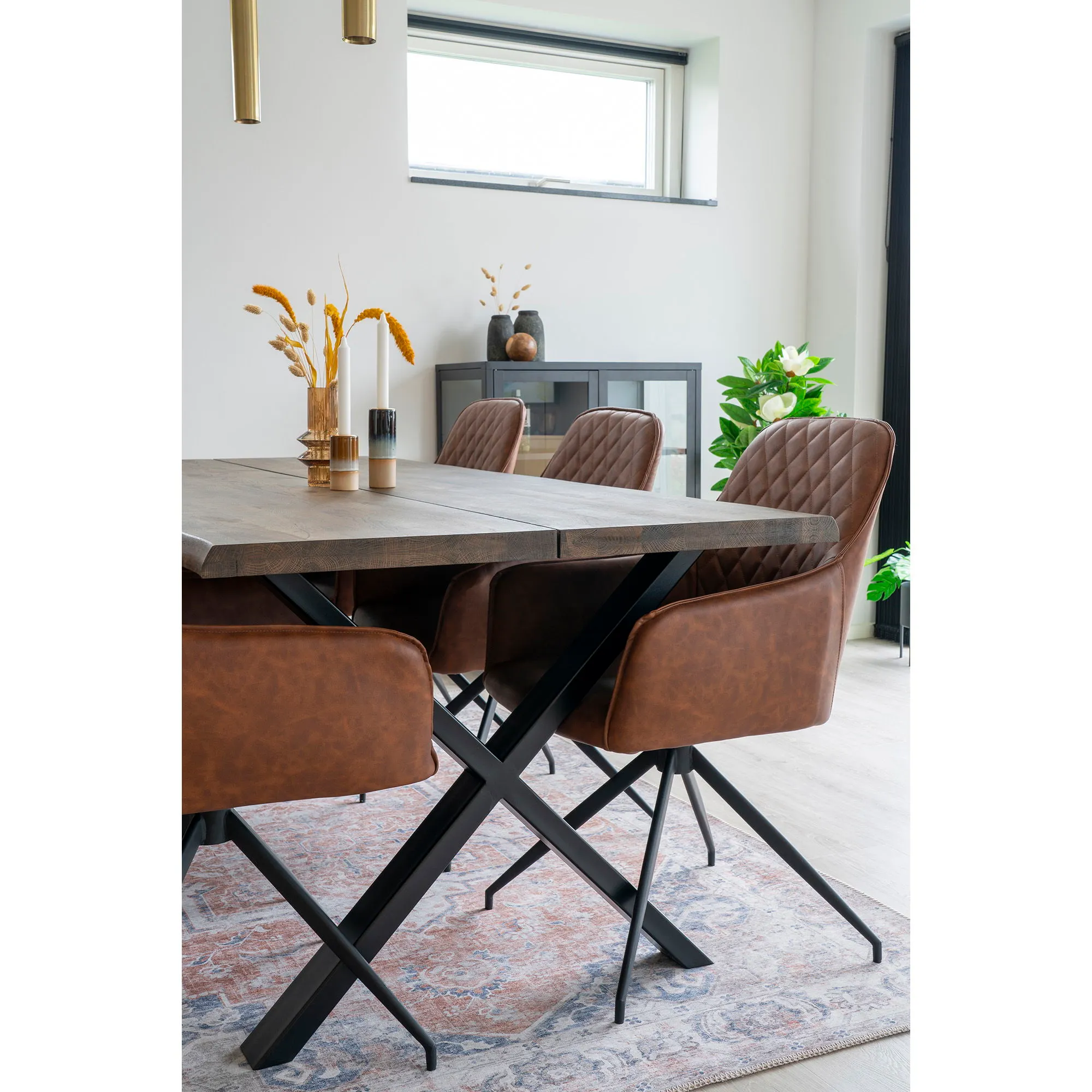 Dywan prostokątny HAVANA 160x230 cm pomaanczowy niebieski - 3981260