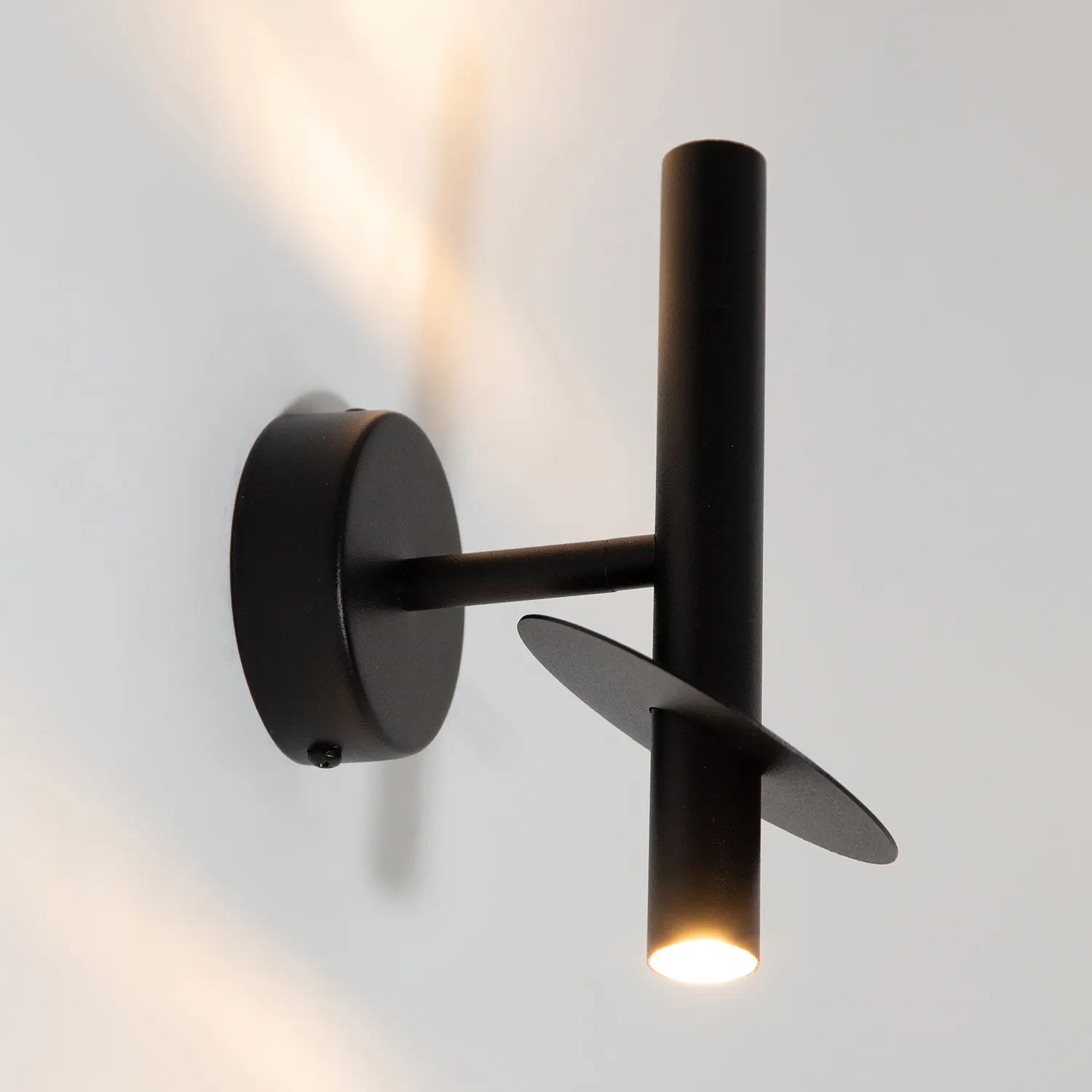 Kinkiet sopel RING 2 stal czarny - SI_41223