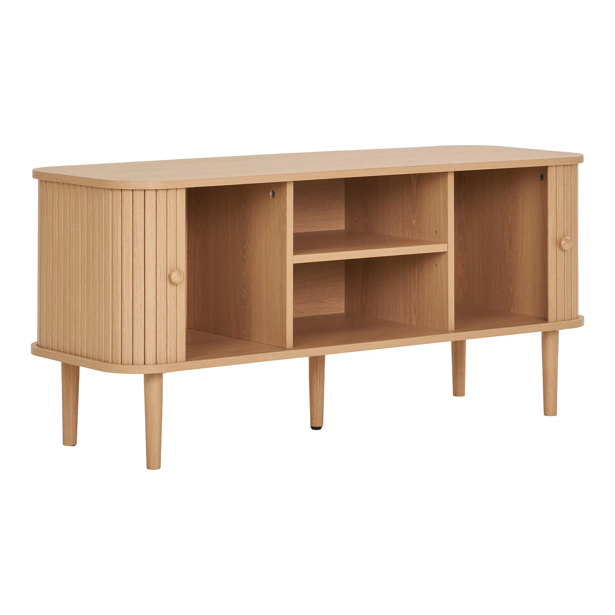 Szafka RTV NIKKO 2-drzwiowa 113x40x52 cm - naturalny