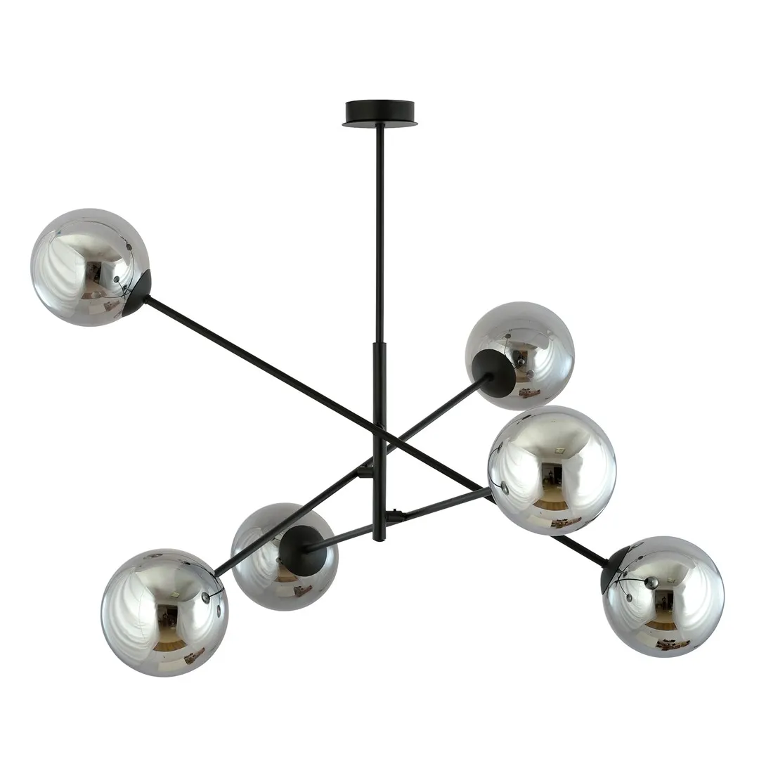 Lampa wisząca LINEAR 6 czarny grafitowy — zdjęcie 2