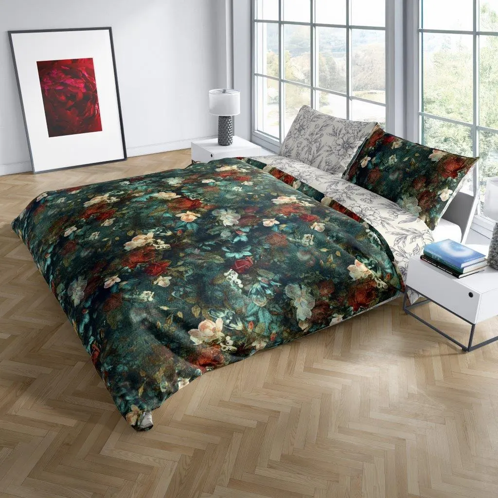 Pościel komplet NOBILE 012 160x200+2x70x80 satyna bawełaniana fotoprint wielokolorowy - FARO_31218