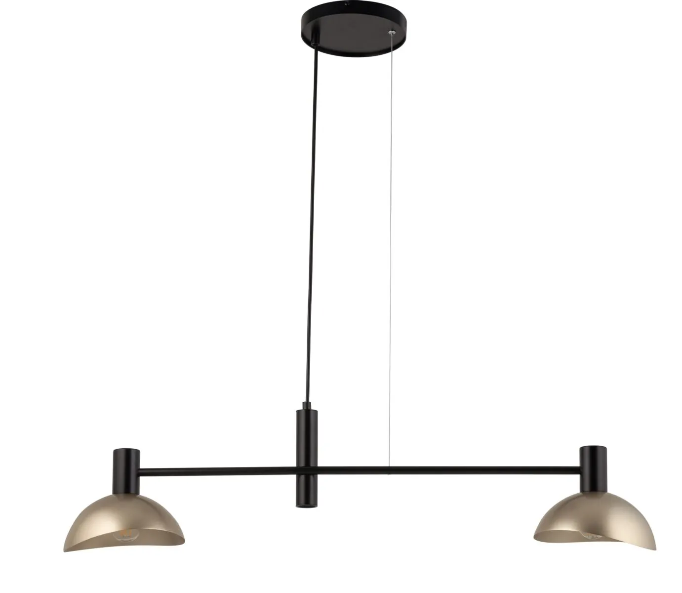 Lampa wisząca ARTIS 2 czarno-złota