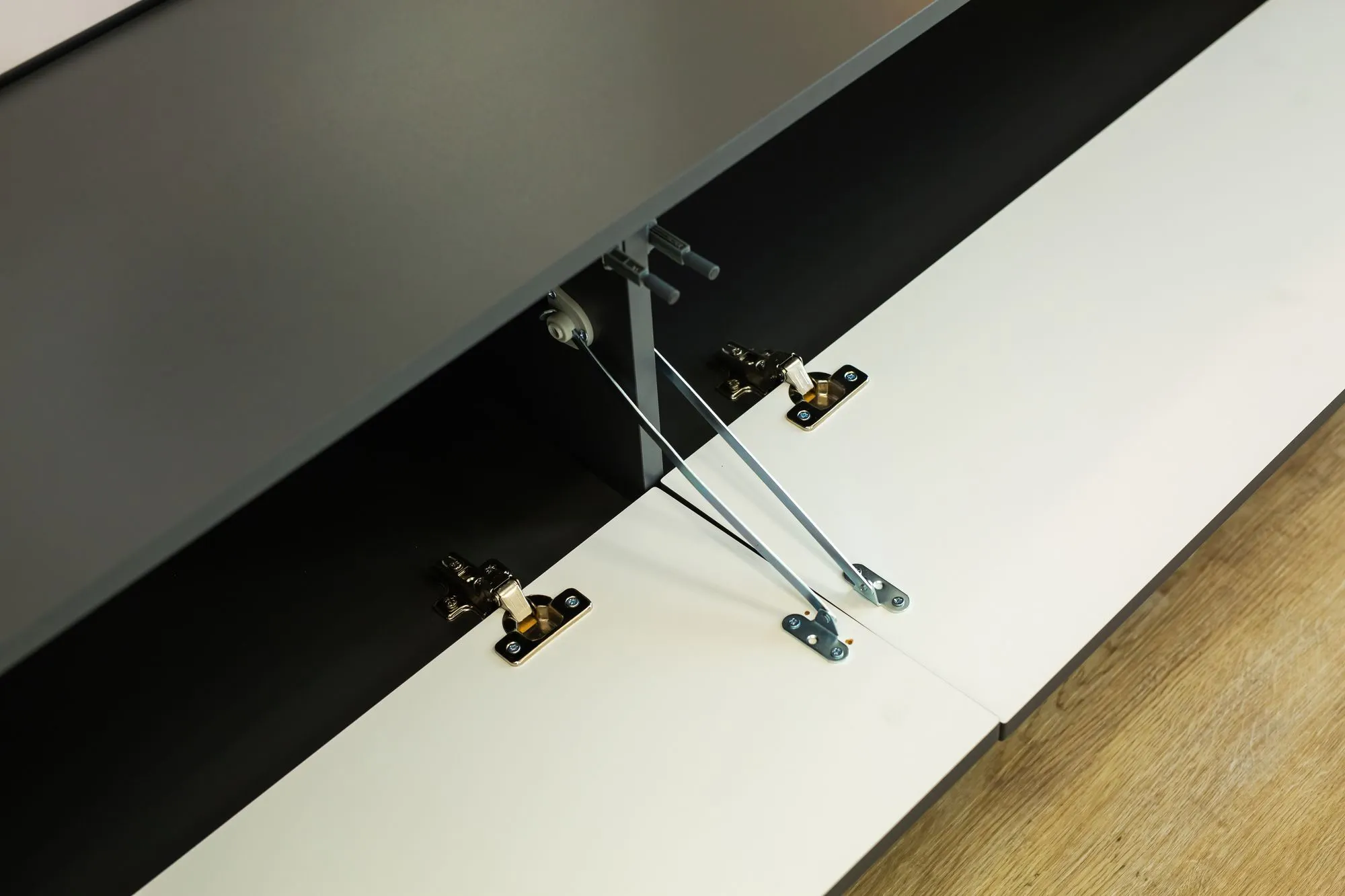 Szafka RTV 2-drzwiowa BARCELONA 180cm antracyt - INT_5003182