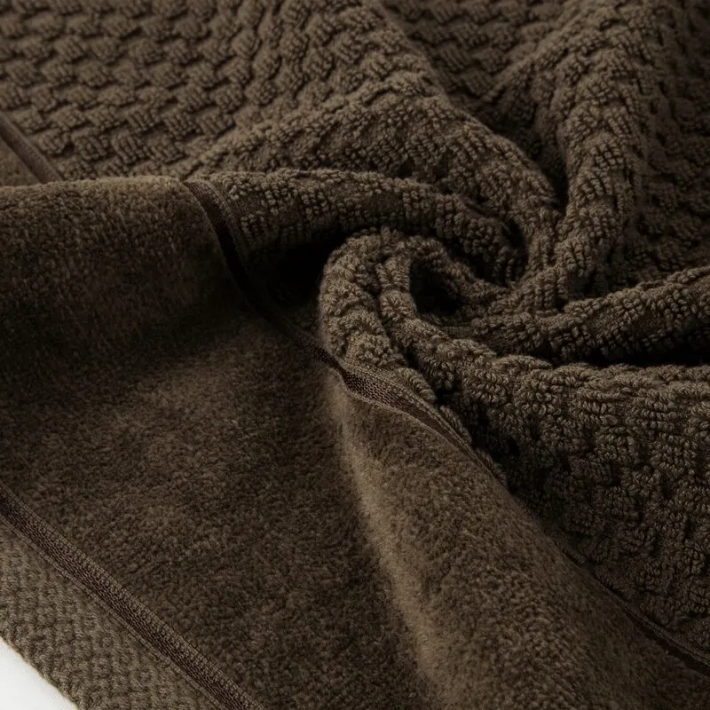 RĘCZNIK FRIDA (08) 30 X 50 CM CIEMNOBRĄZOWY - EU_427520