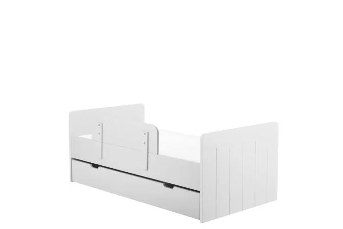 Łóżeczko-tapczanik CALMO 70x140 z regulacją wysokości białe - PIN_021-011-110