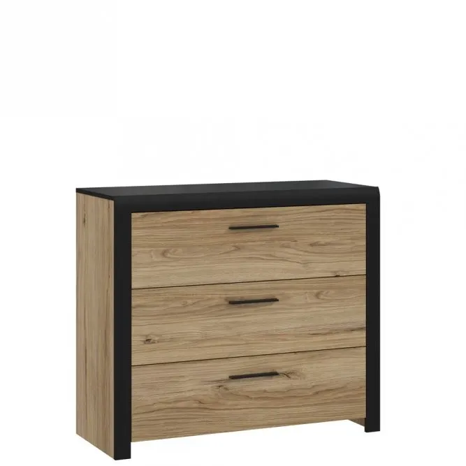 Komoda z 3 szufladami DALATE dąb katania Komoda z 3 szufladami DALATE dąb katania