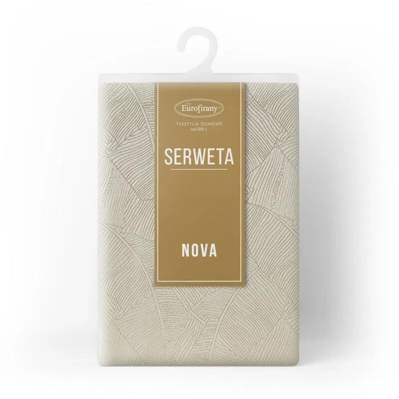 OBRUS ISLA 85 X 85 CM KREMOWY - EU_440395