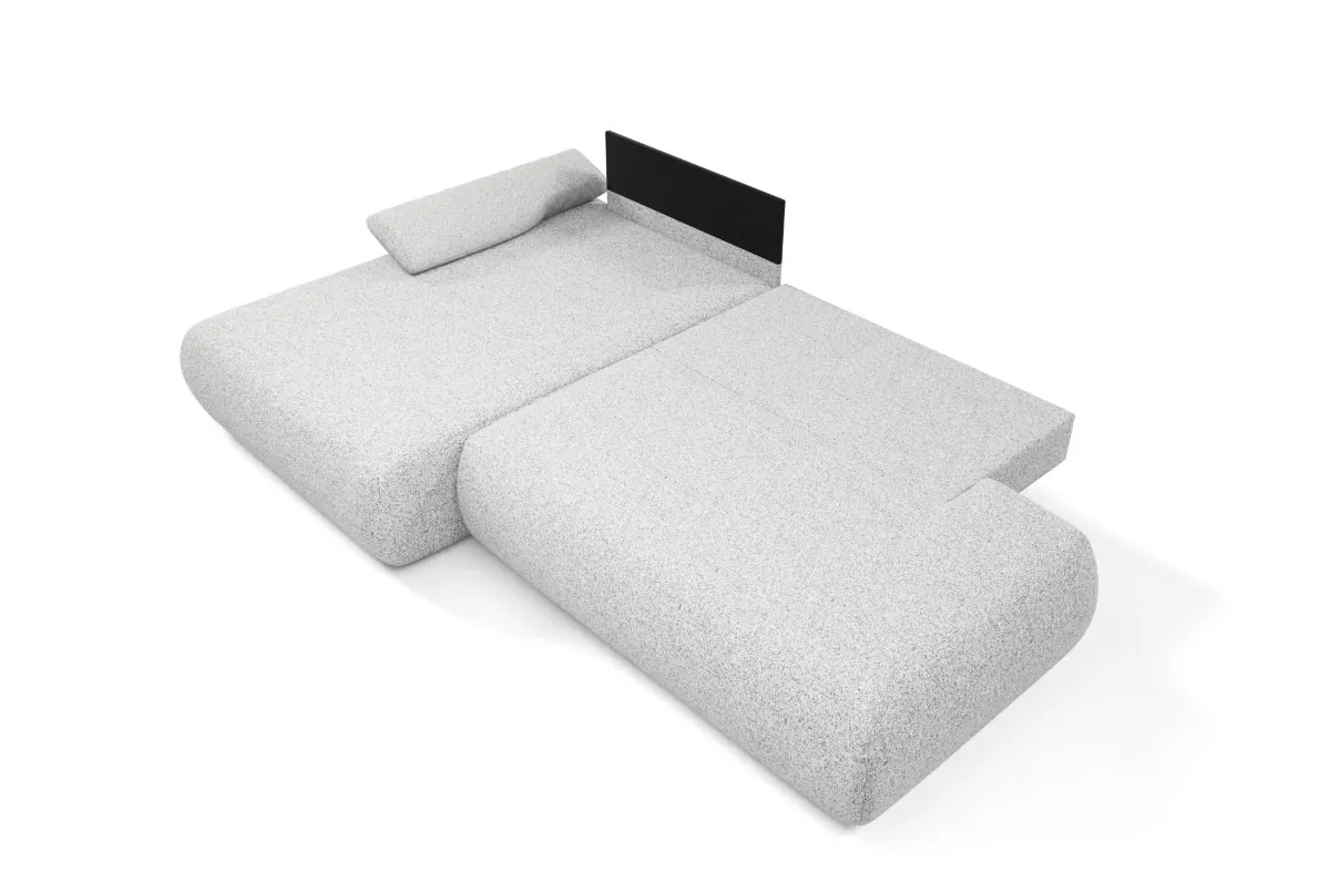 Narożnik rozkładany z pojemnikiem PUENTE 286 cm lewostronny jasnoszary - PUENTE_NAR_PUENTE80_L