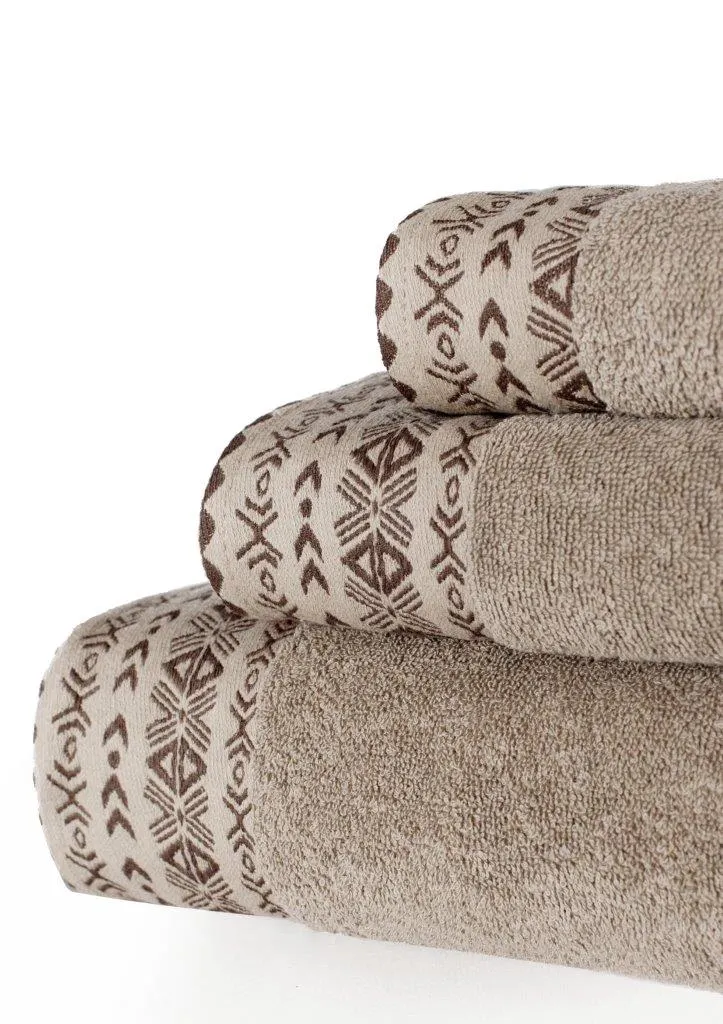 Ręcznik frotte DRIADA 30x50 gramatura 500 ciemny beż - FARO_23654