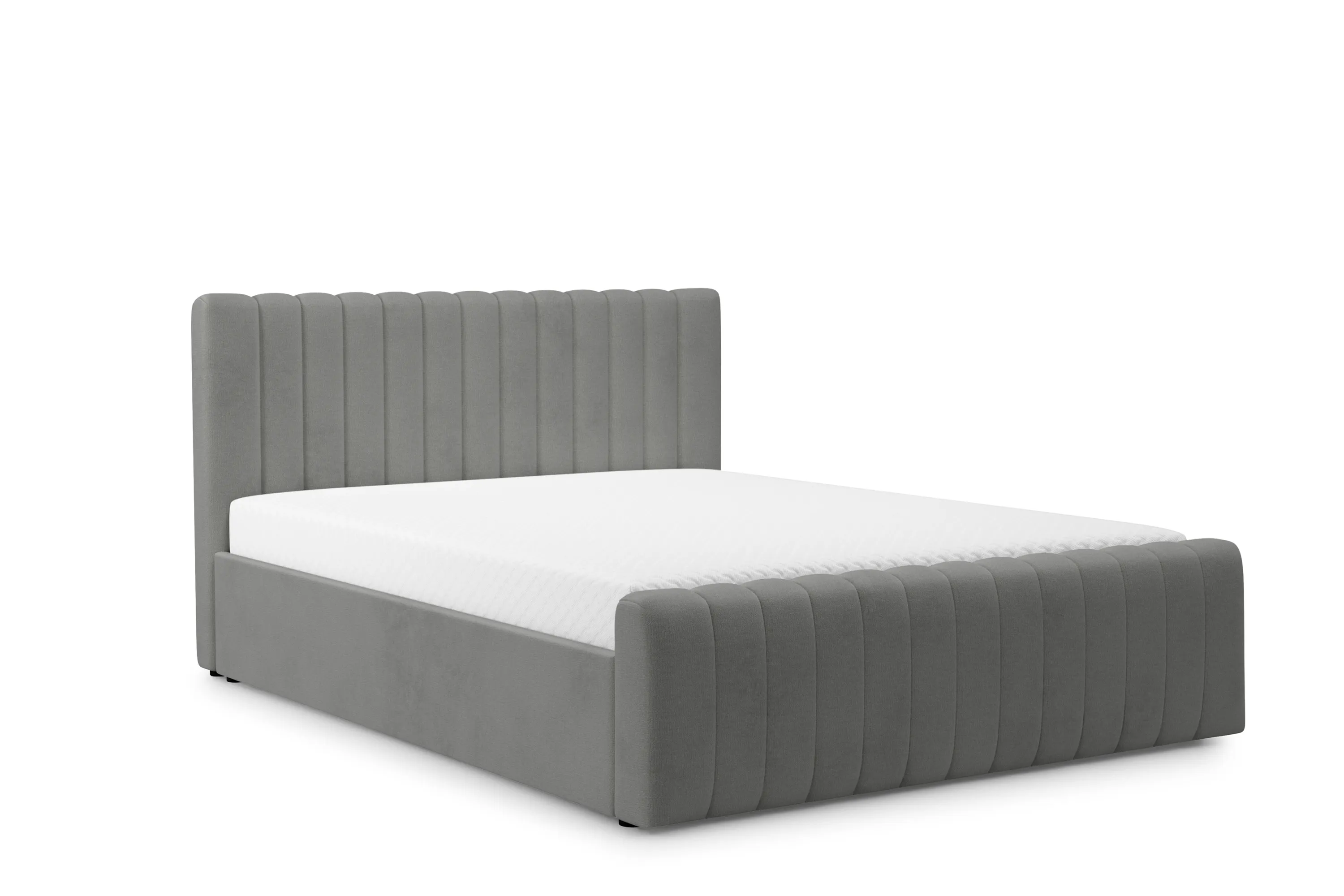 Łóżko Nicole z pojemnikiem / 180x200 / Perfect Harmony 85 - szary Łóżko Nicole z pojemnikiem / 180x200 / Perfect Harmony 85 - szary