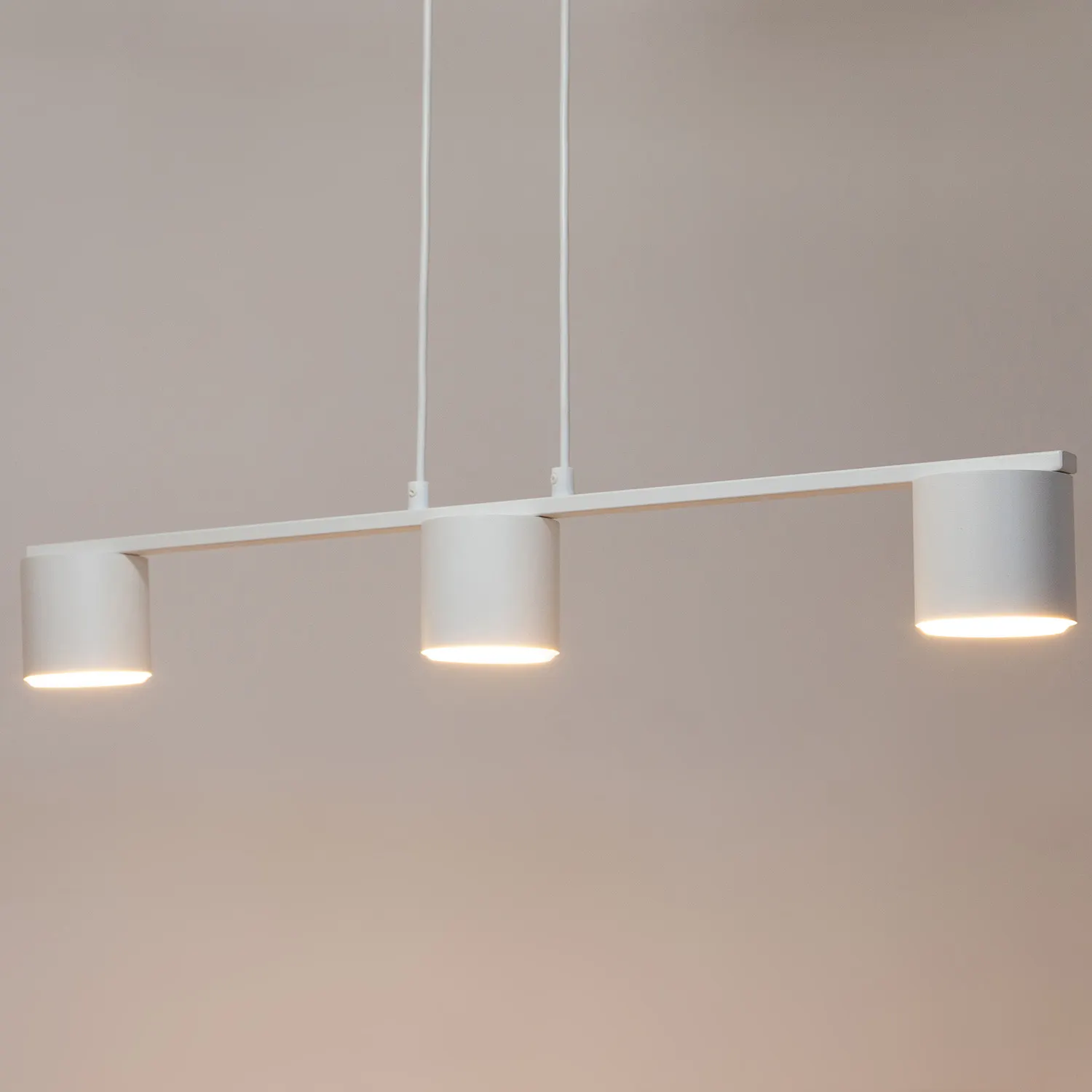 Lampa wisząca stalowa MILA 3 biała - SI_41350