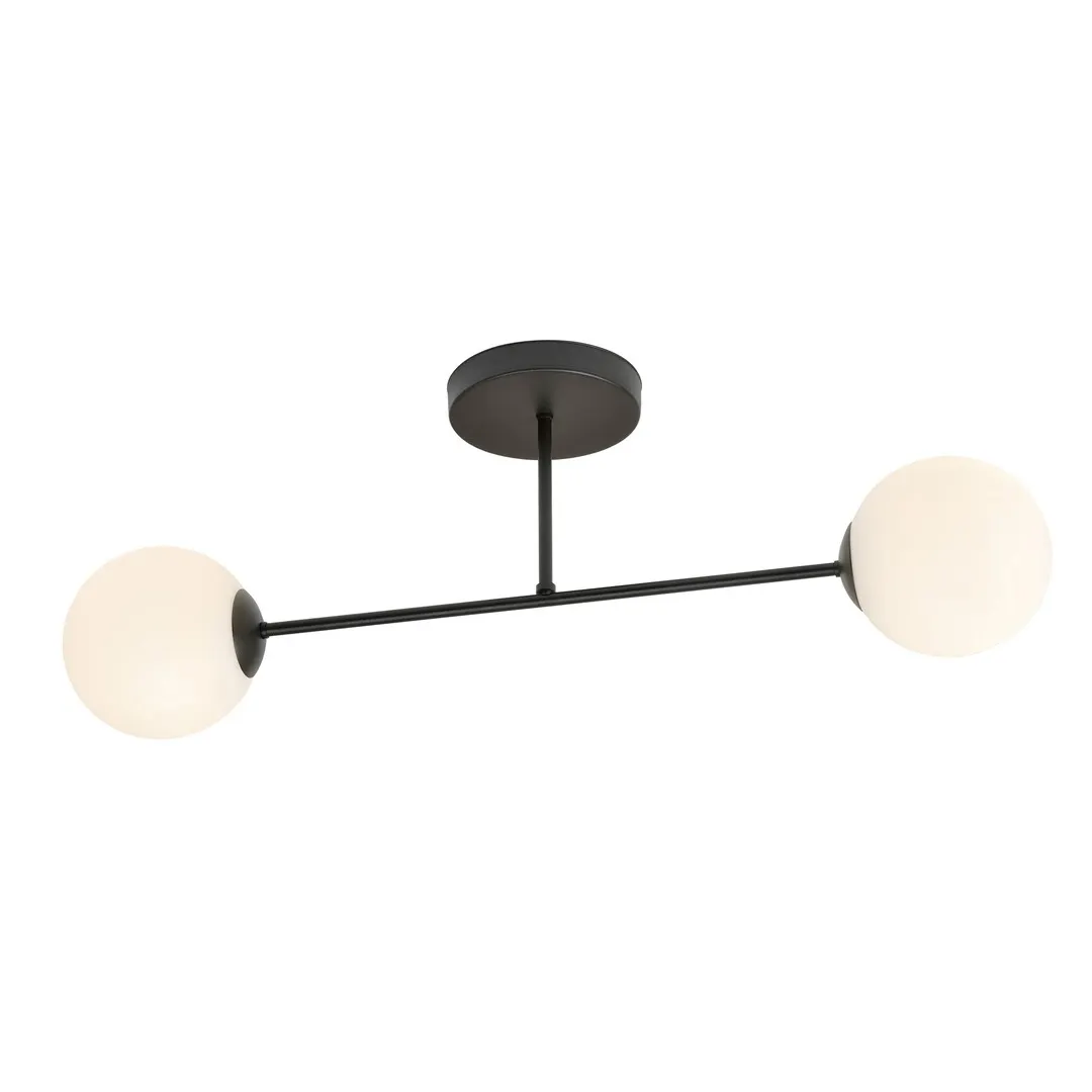 Lampa sufitowa ROMA 2 czarny biały — zdjęcie 2