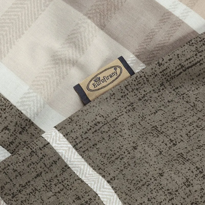 KOMPLET POŚCIELI REN 220X200 CM, 2 SZT. 70X80 CM BEŻOWY WZÓR - EU_432333