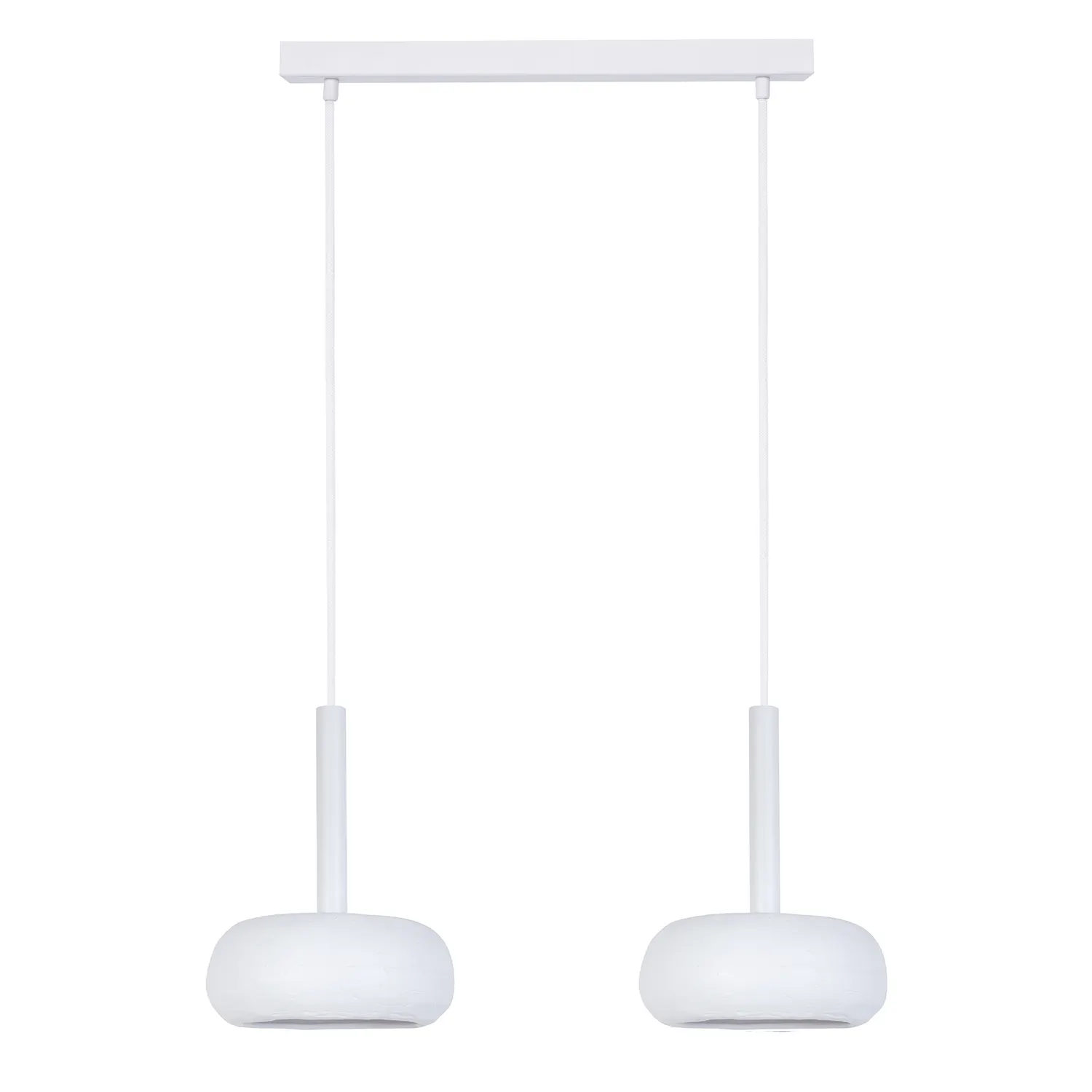 Lampa wisząca OTTO 2 prosta ceramiczny klosz biała Lampa, Łazienka, Wewnątrz, Pokój, Bateria prysznicowa