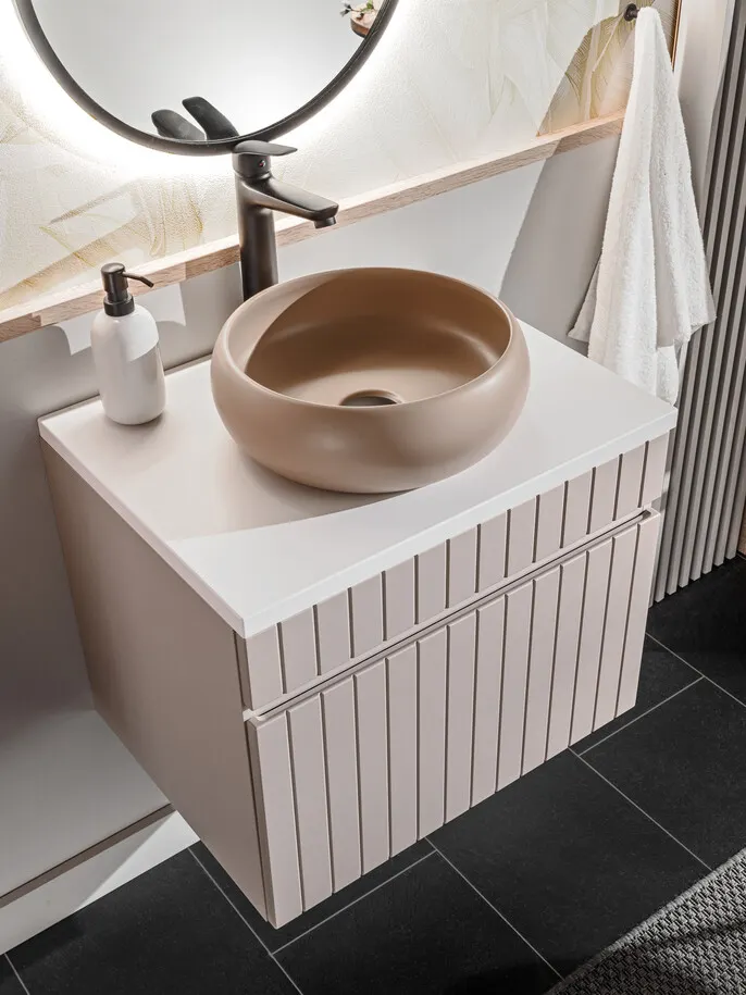 Szafka pod umywalkę ICONIC kremowa 100x46cm — zdjęcie 7
