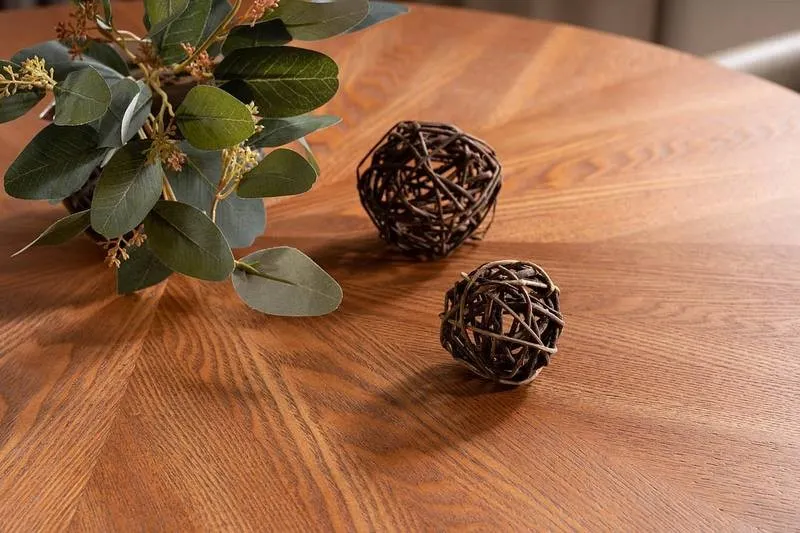 Stół okrągły AMADEO Orzech/CzarnyI 100x100 Signal - AMADEOORCFI100