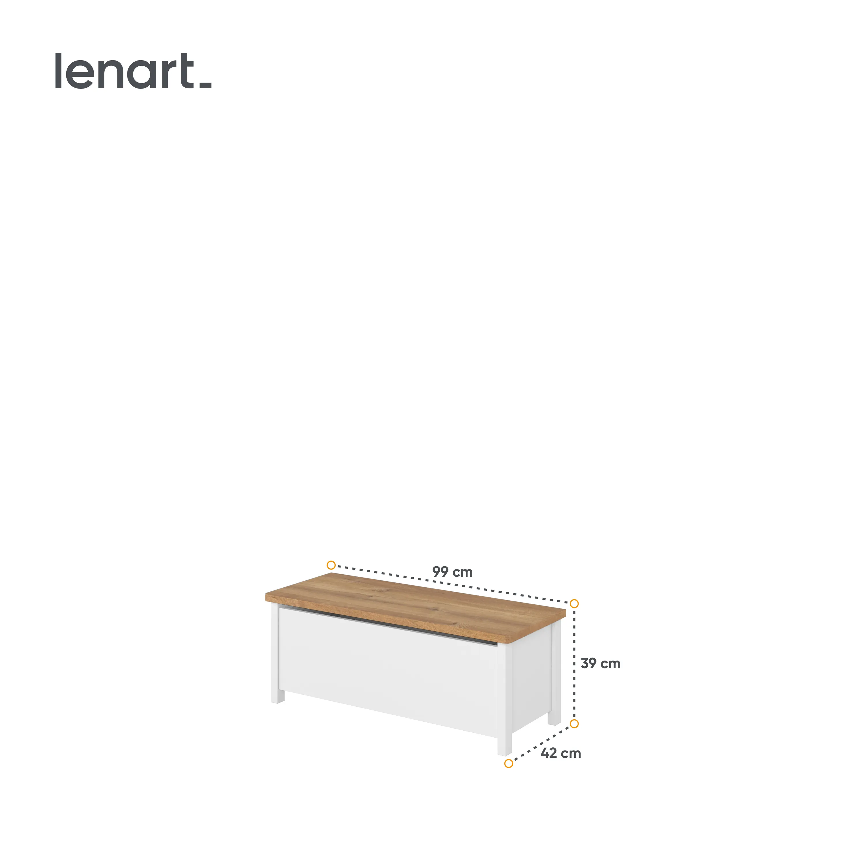 Skrzynia na zabawaki Story SO-10 biała - SO10BDN