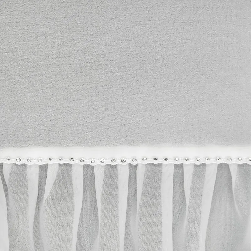 FIRANA GOTOWA KATHY NA TAŚMIE 140 X 270 CM BIAŁY - EU_453992