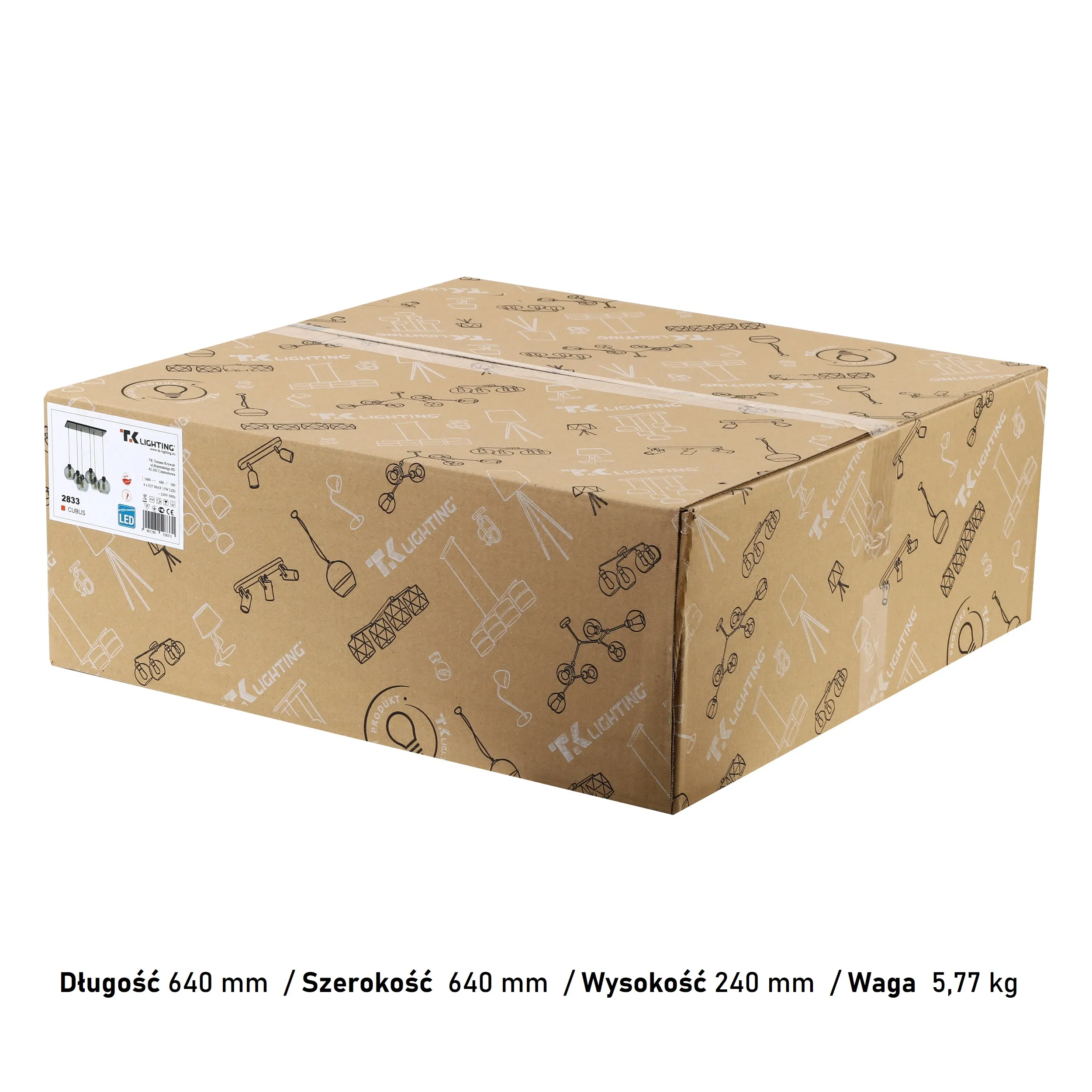 Lampa wisząca CUBUS czarna z szarymi okrągłymi szklanymi kloszami w dwóch rozmiarach 160x68x38cm - TK_2833